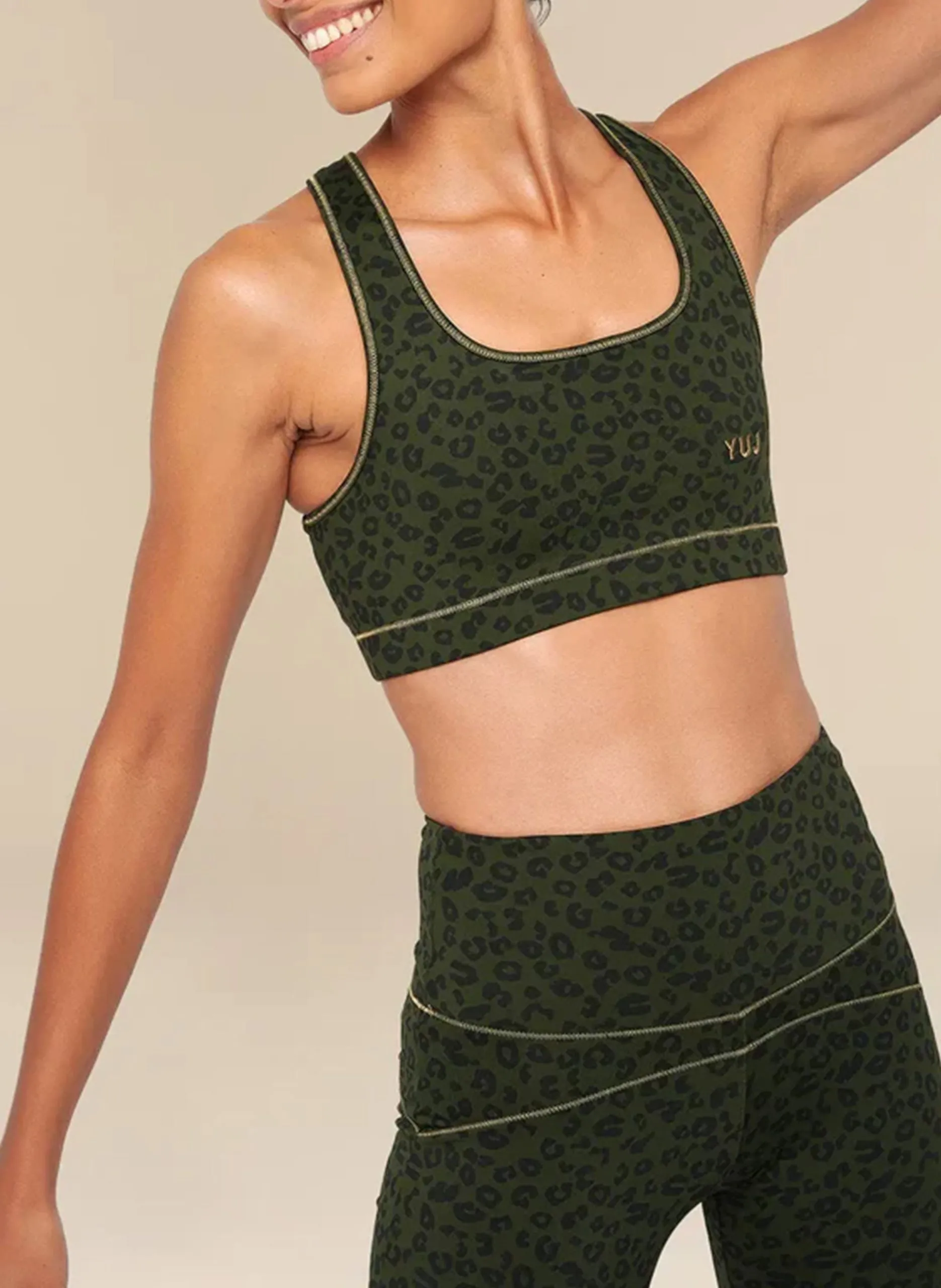 Brassière de sport Kaki LEO