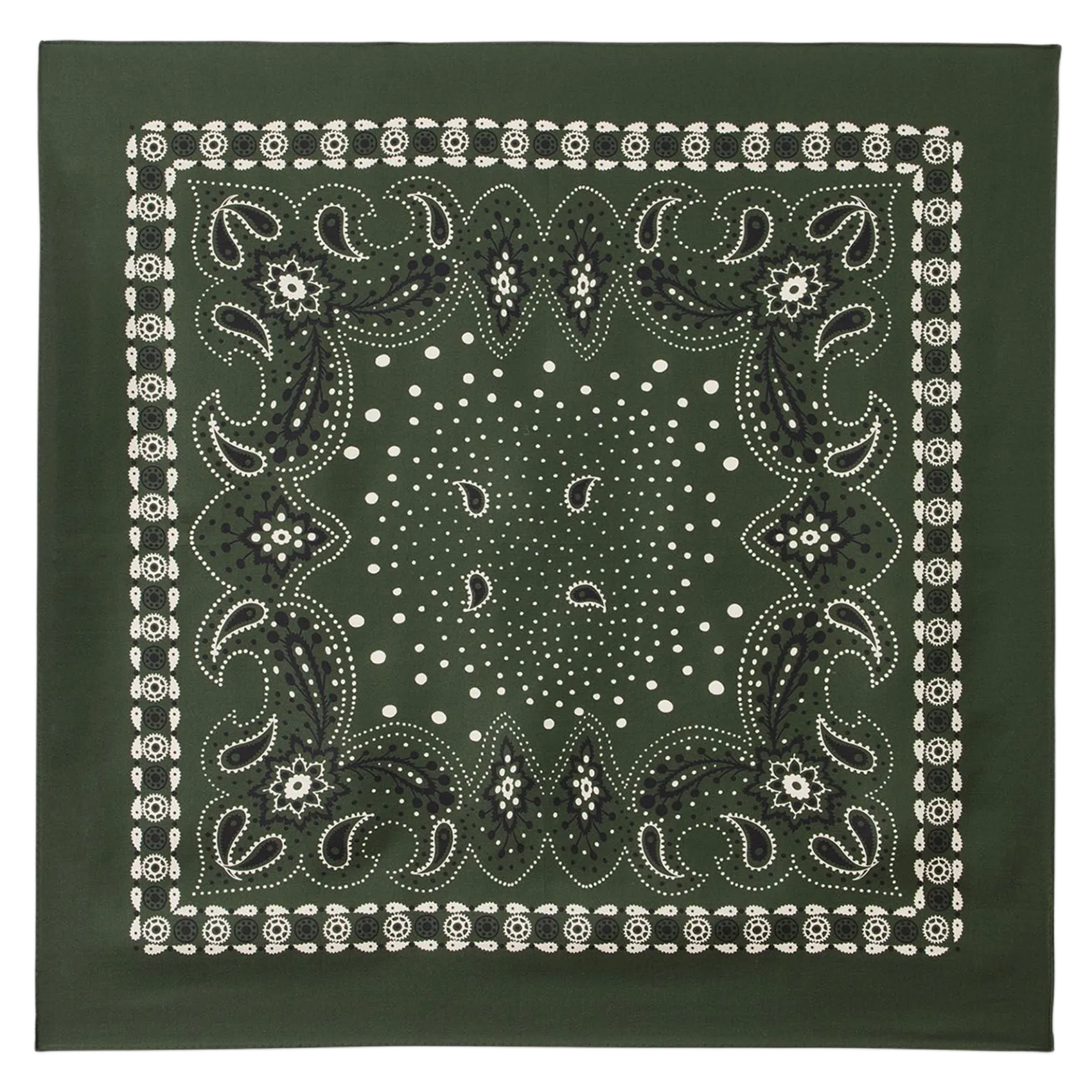 Carré de soie imprimé Vert
