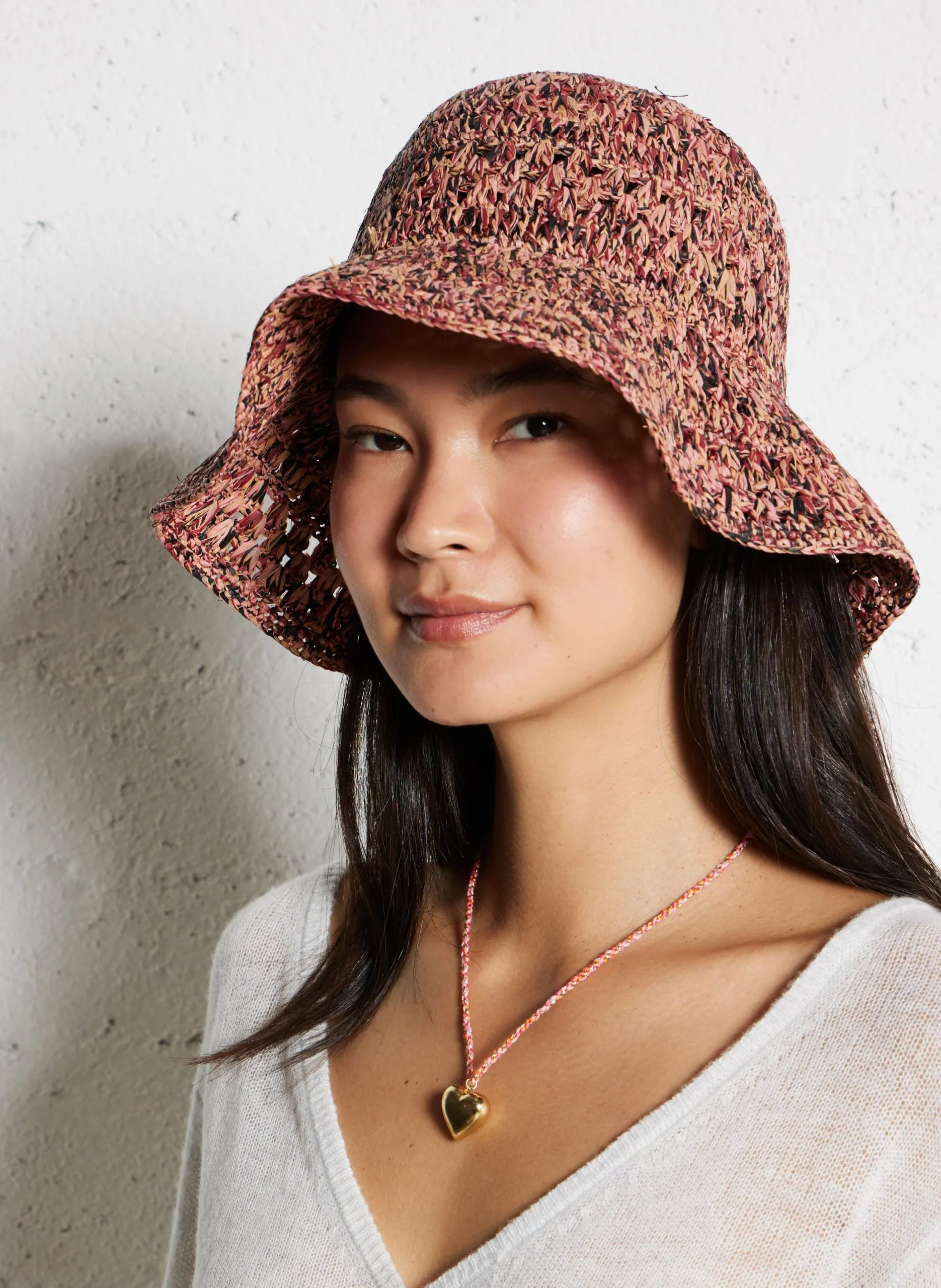 Chapeau en raphia Multicolore HIZA