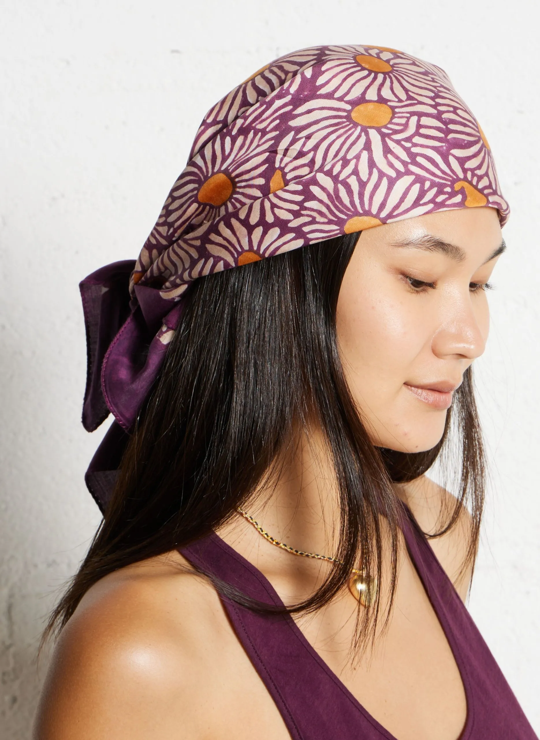 Foulard imprimé Violet LALAVIDA
