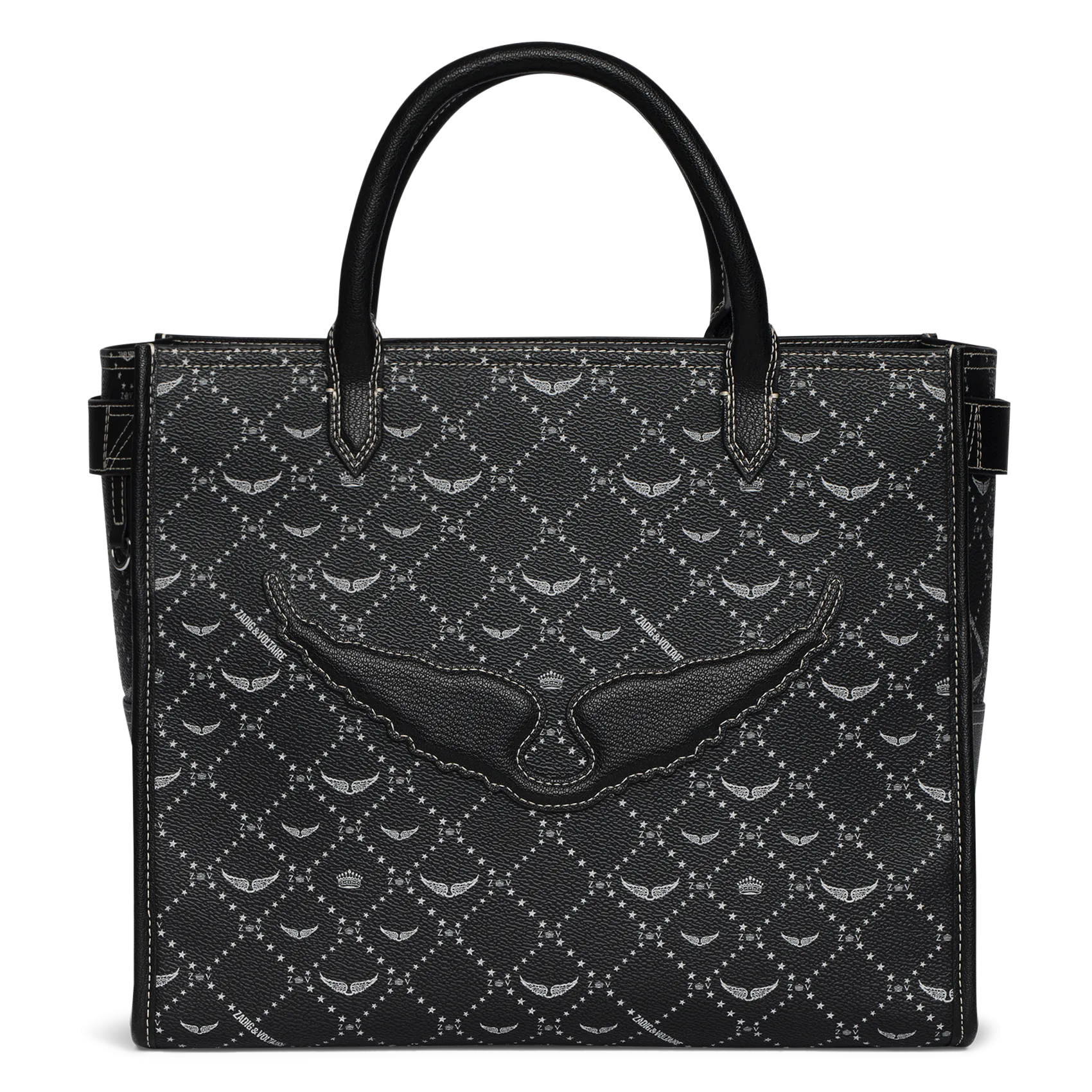 Sac cabas monogramme Noir ANGEL