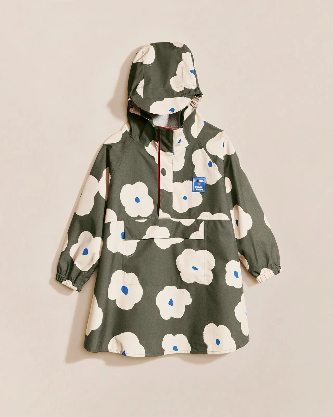 La cape de pluie anémones nuages Vert