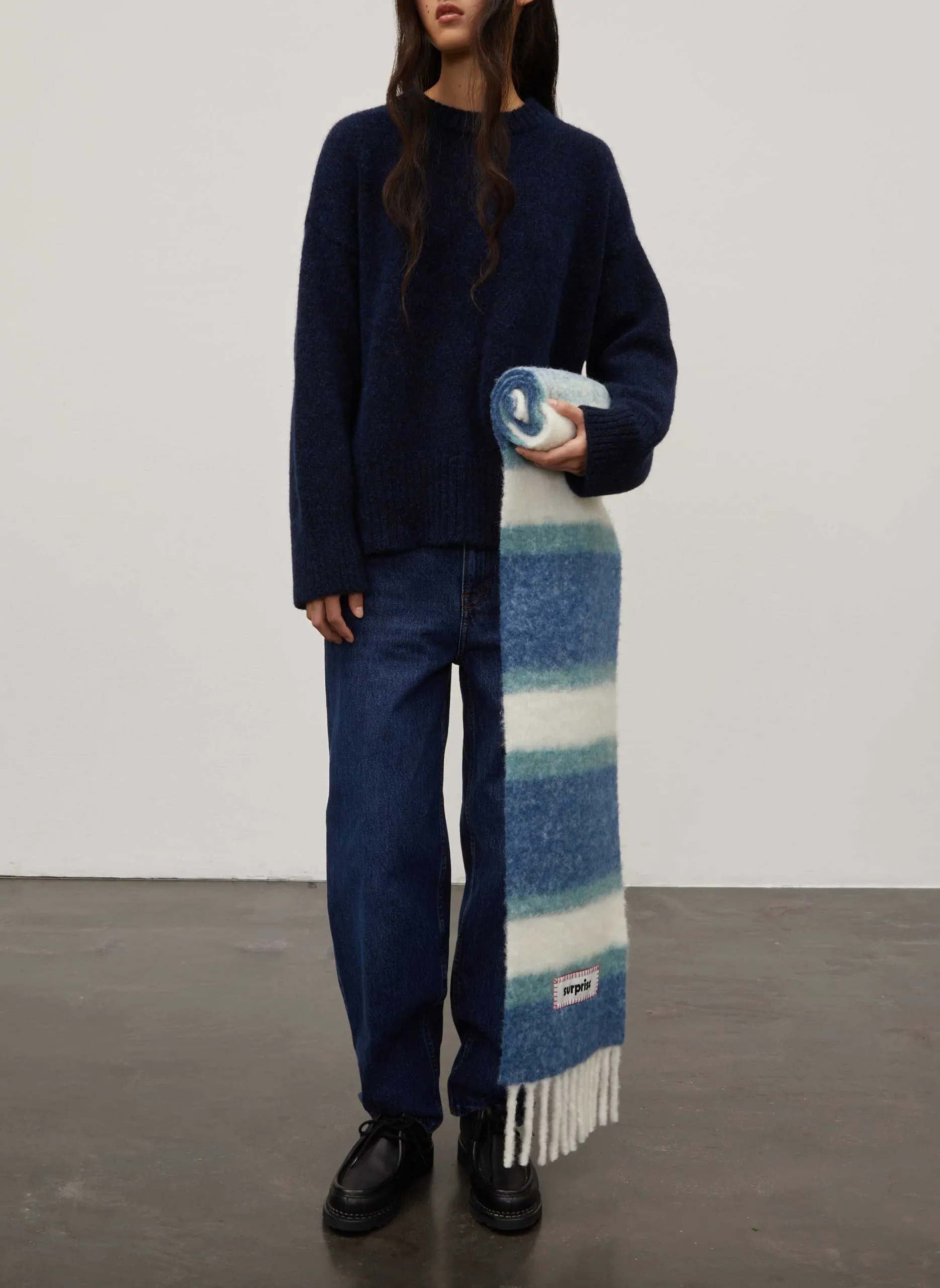 Echarpe à rayures Bleu SOFIA