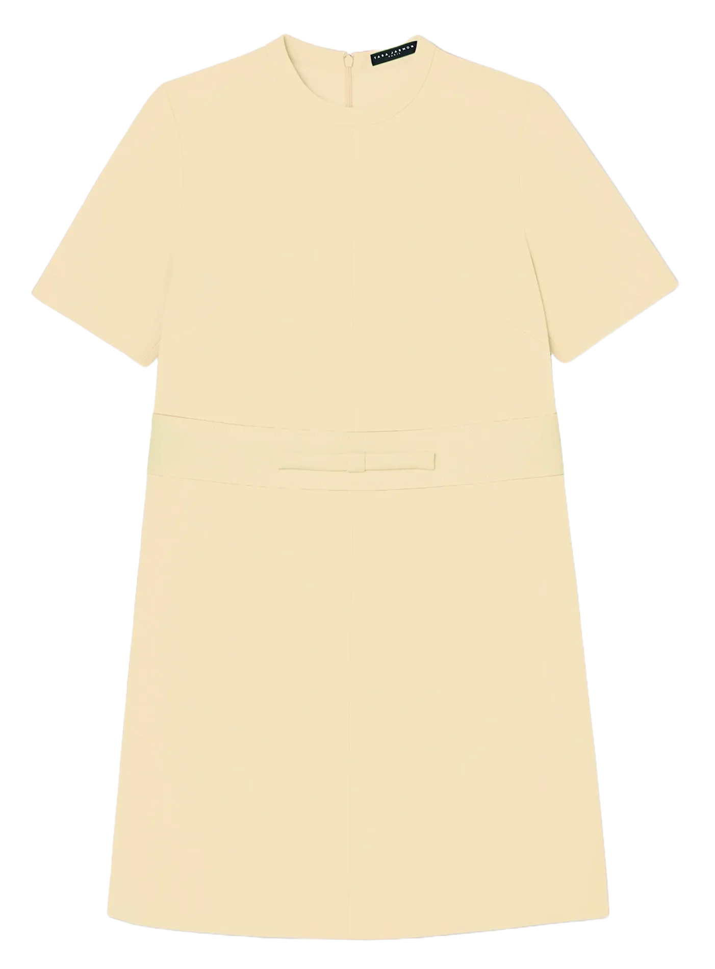 Robe courte col rond Jaune ROYCE