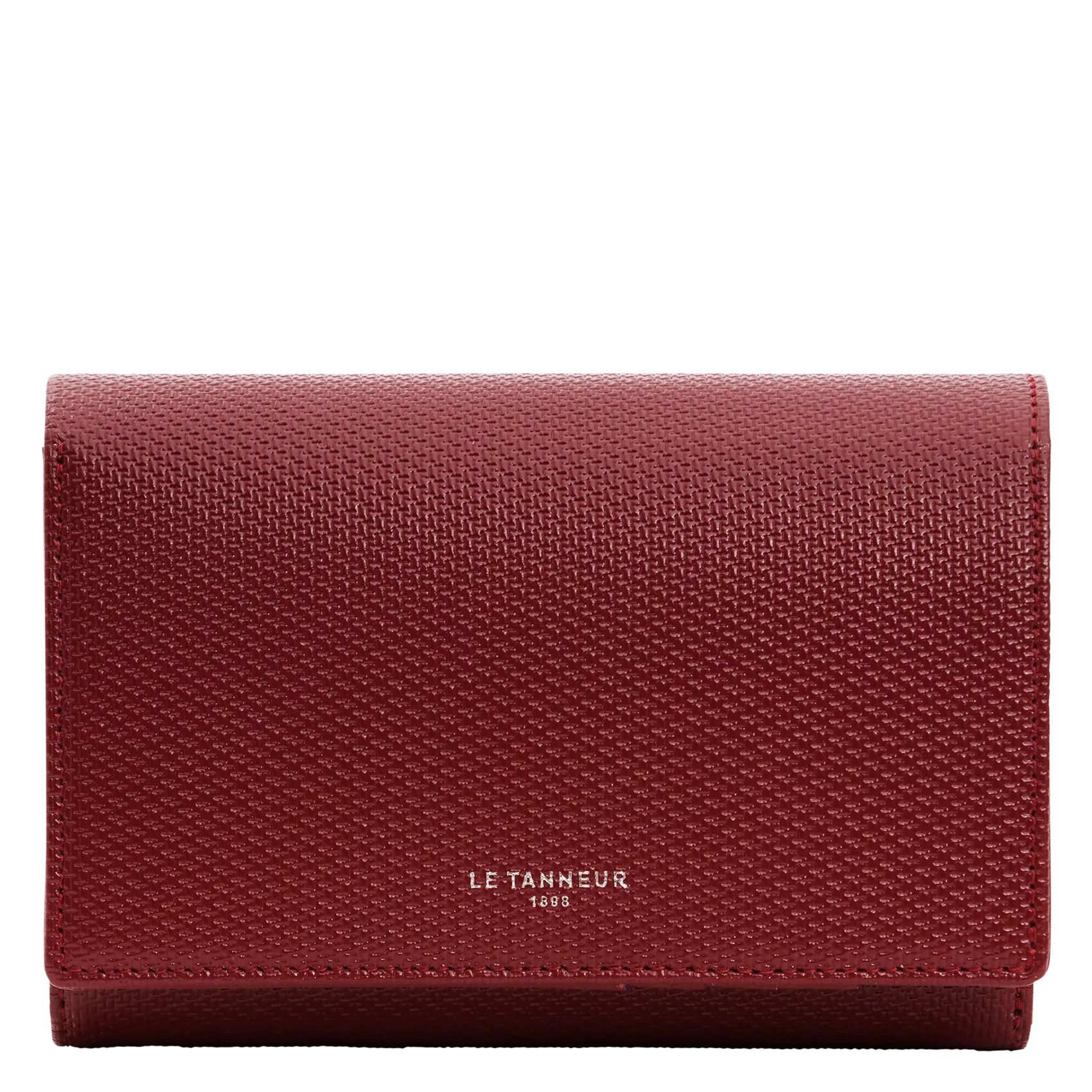 Portefeuille en cuir Rouge EMILIE