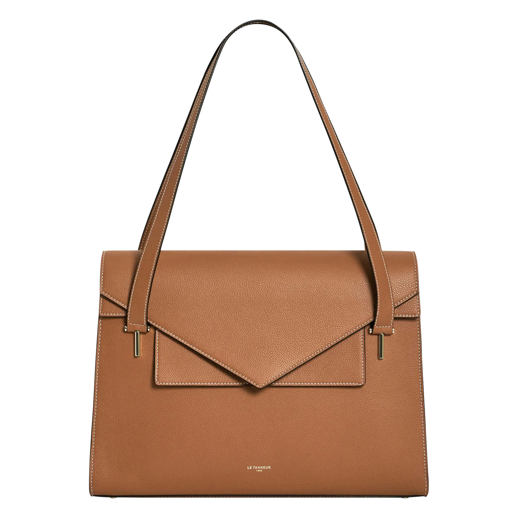 Porte-documents en cuir Marron EMILIE