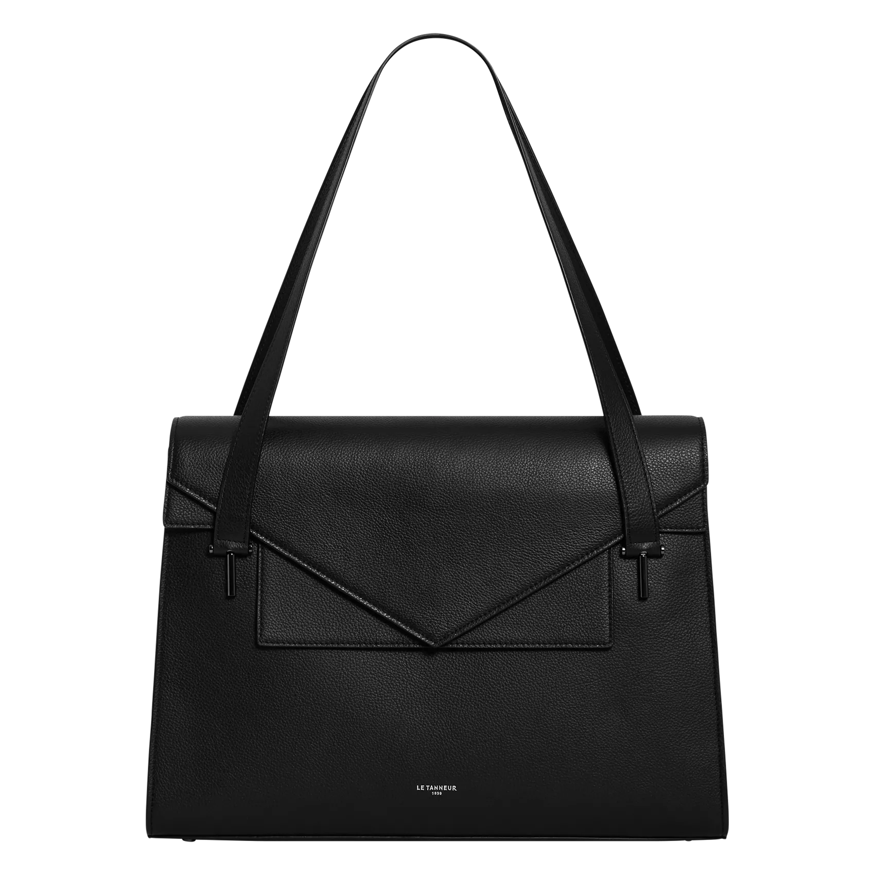 Porte-documents en cuir Noir EMILIE