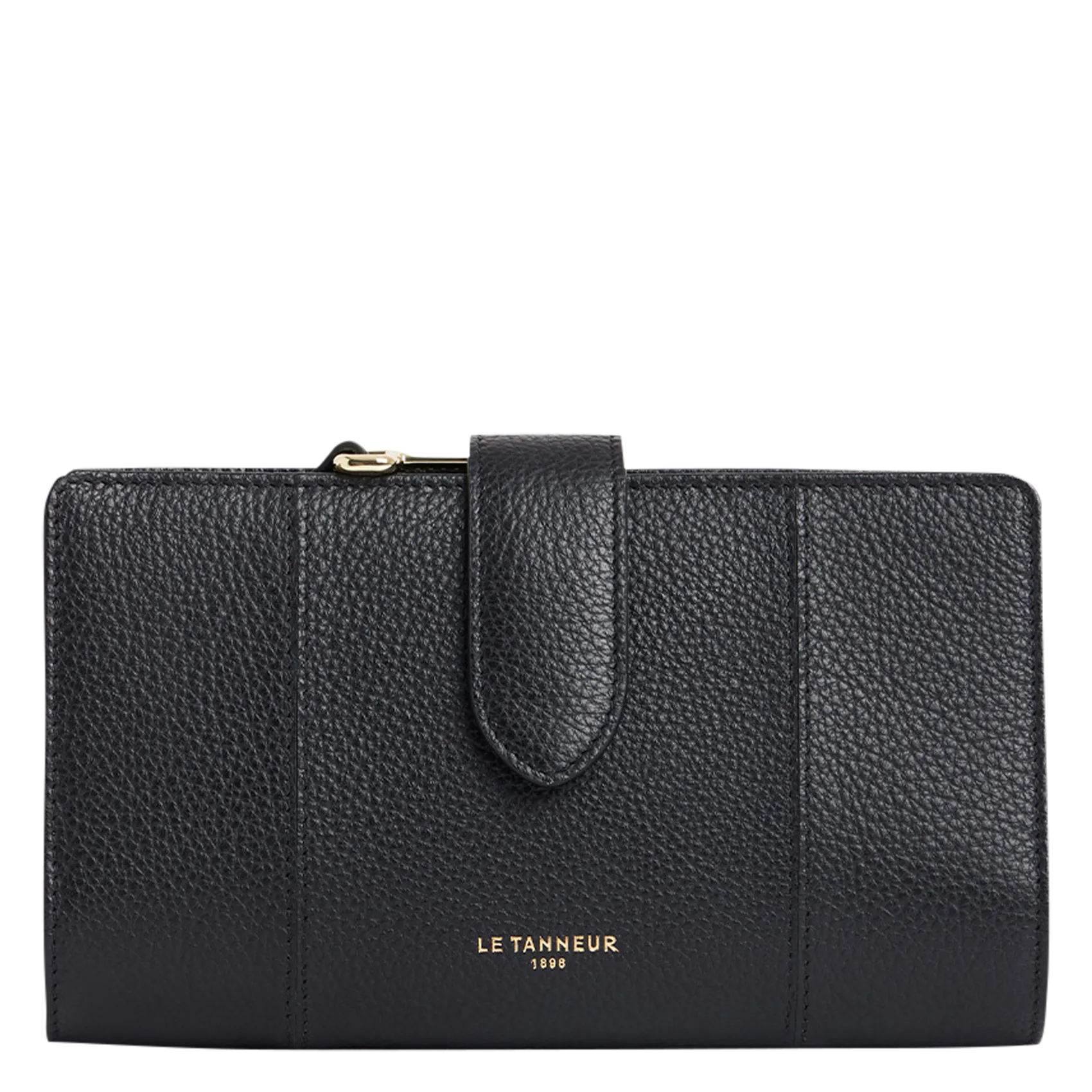 Portefeuille en cuir Noir JULIETTE