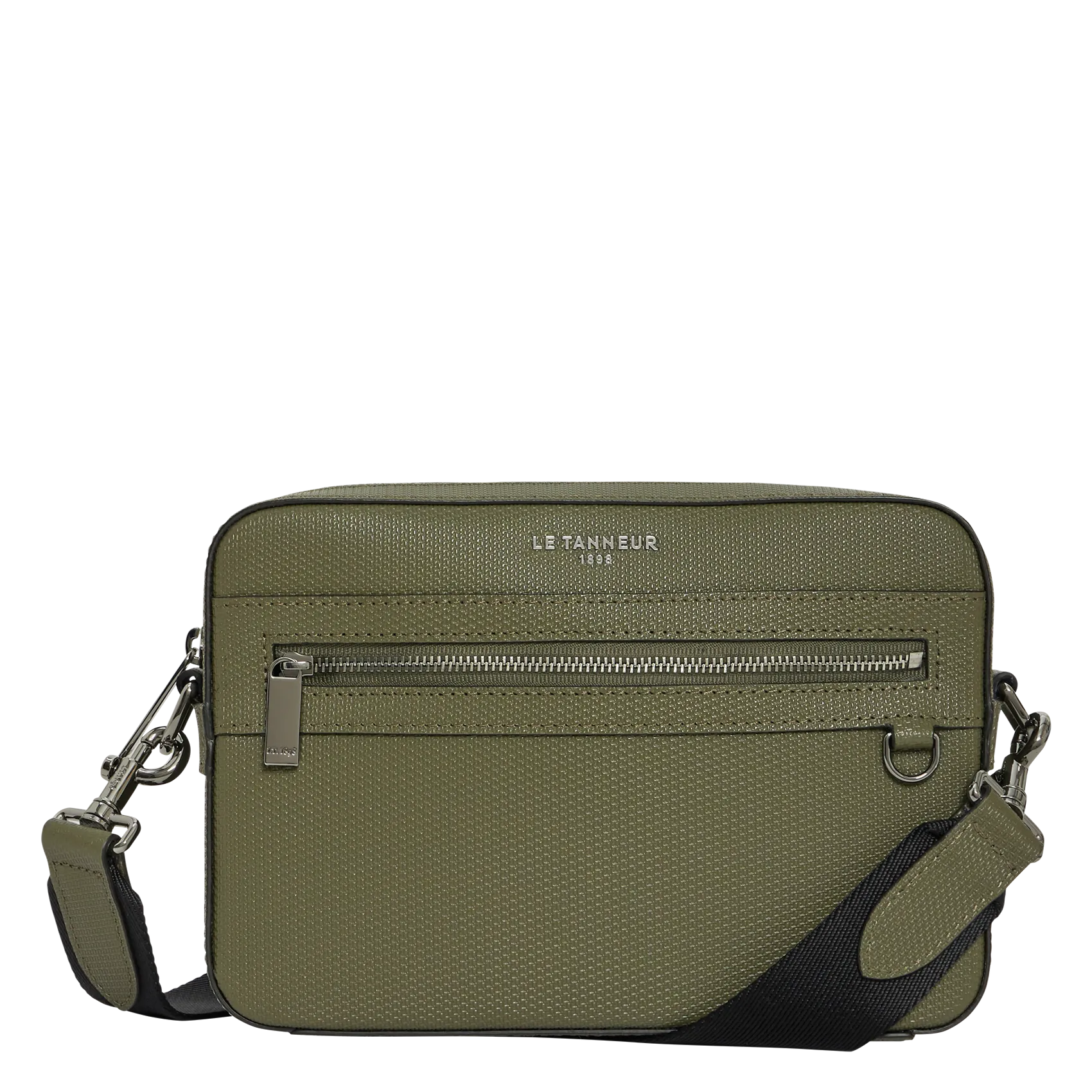 Petit sac bandoulière en cuir Vert EMILE