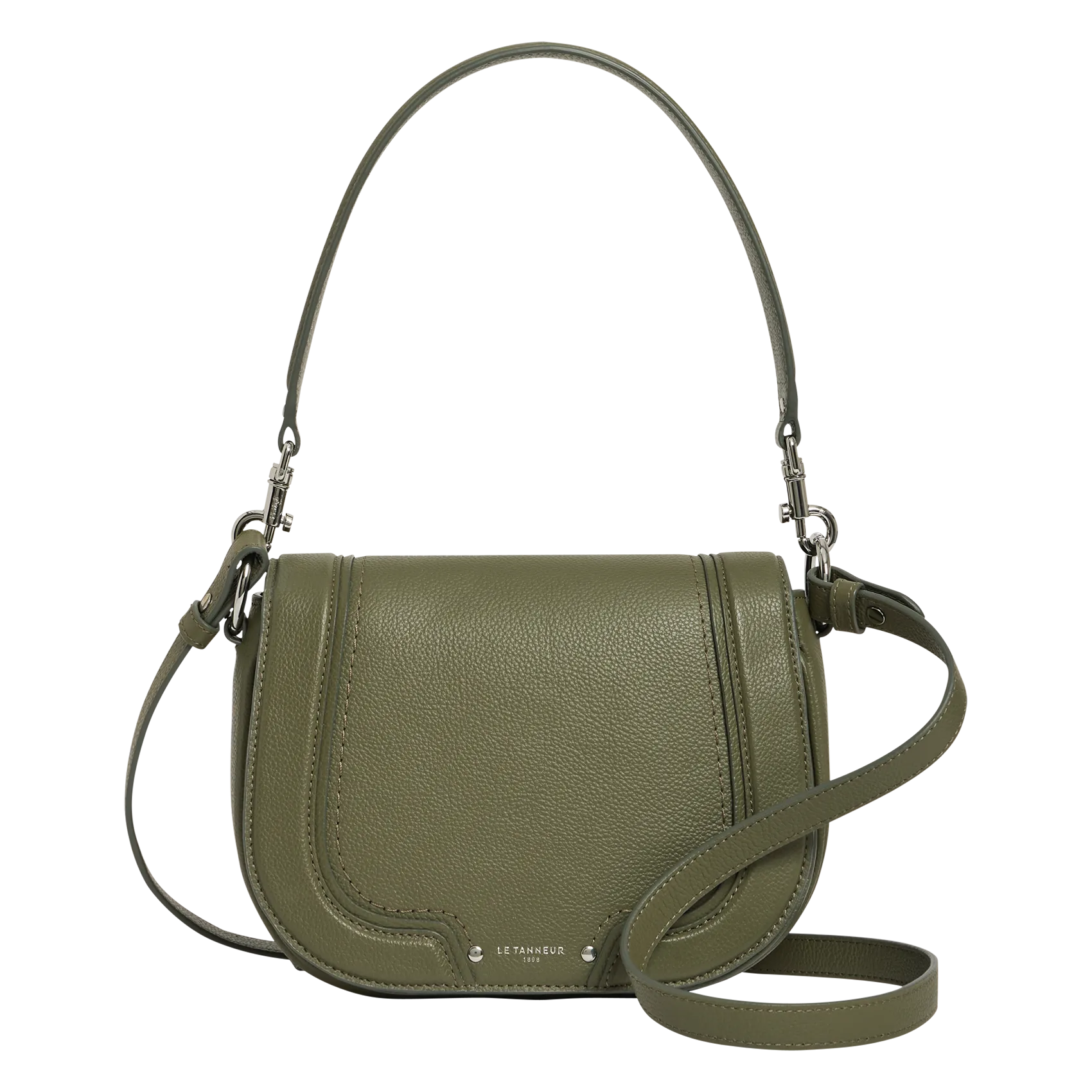 Sac épaule en cuir Vert ELLA