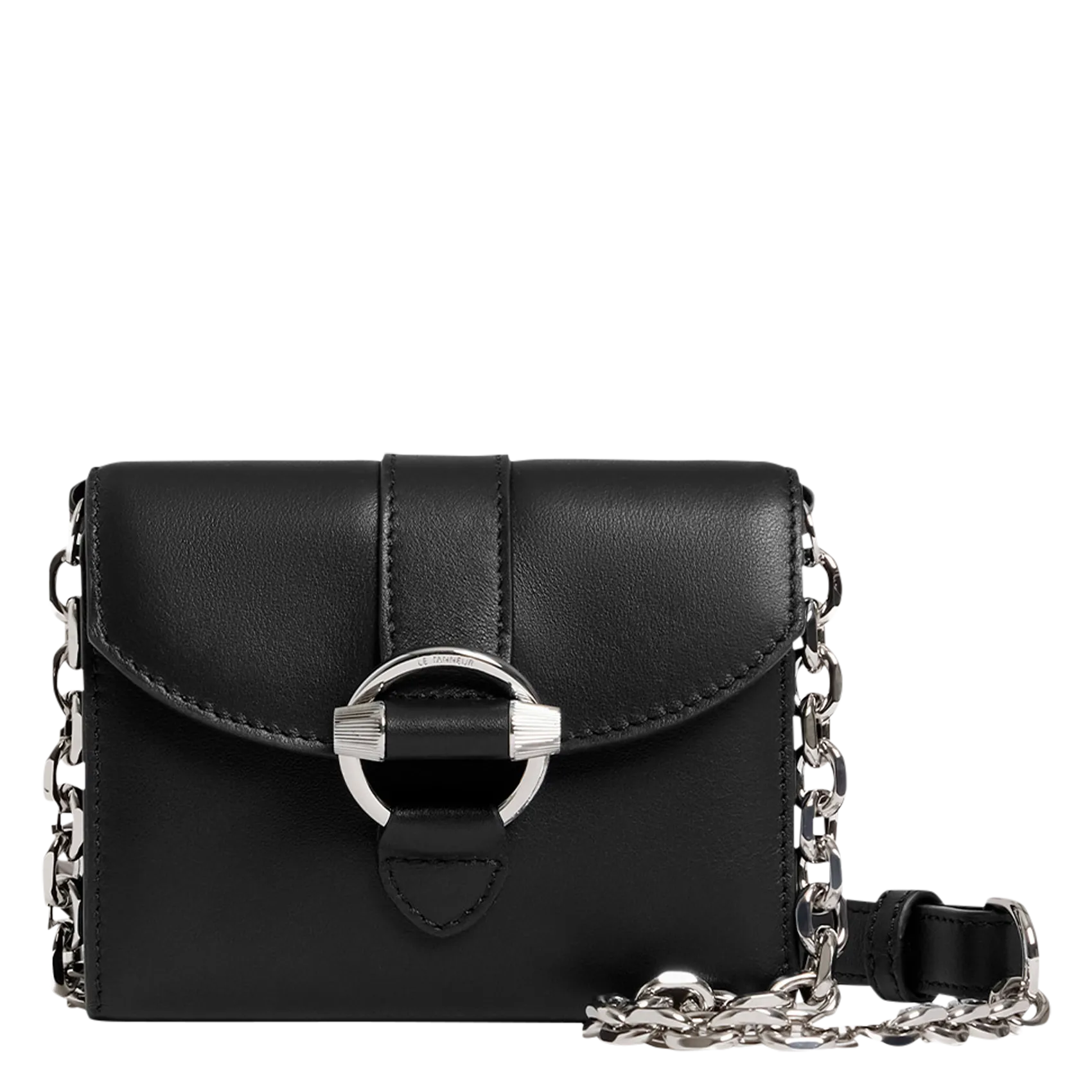 Porte-cartes en cuir Noir PIA