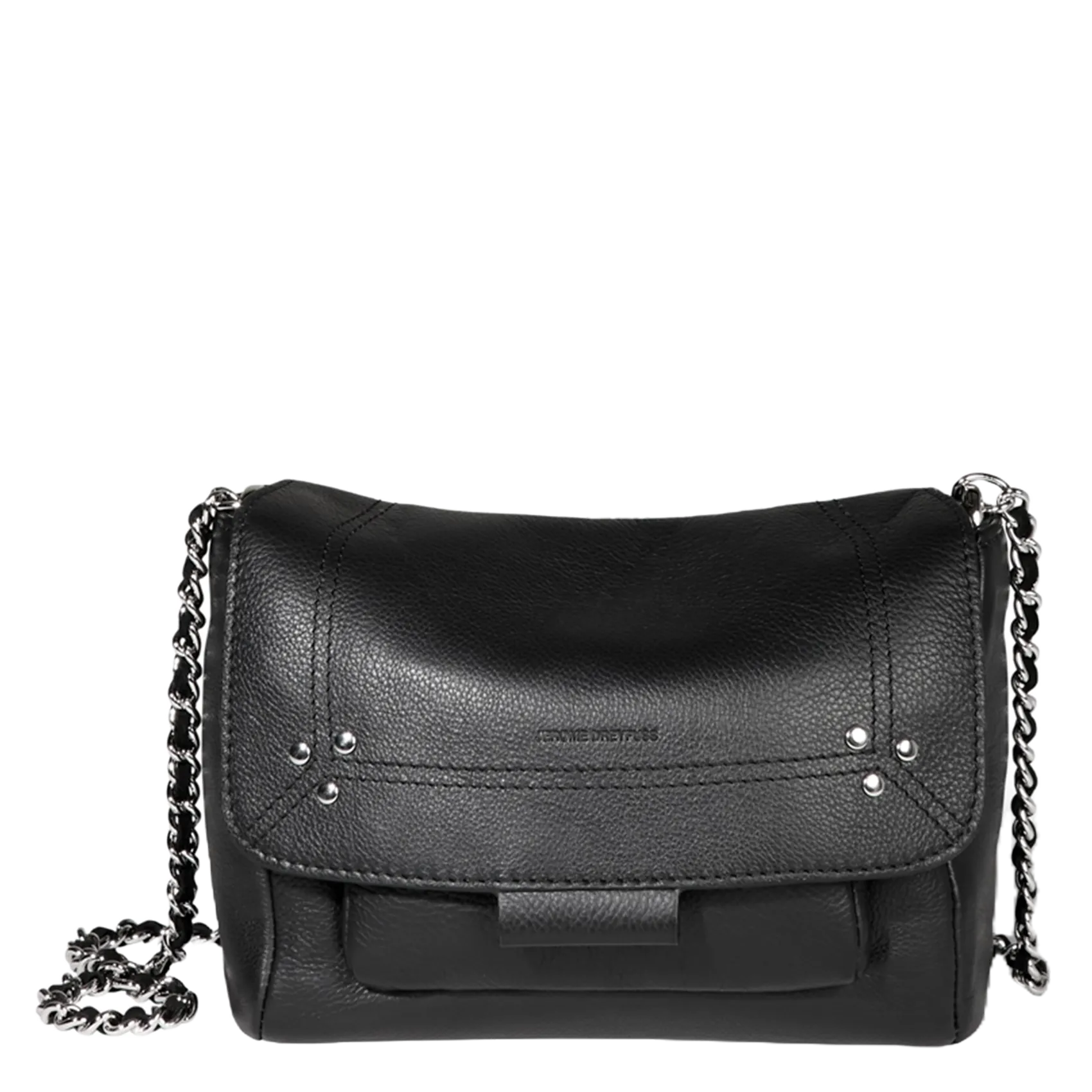 Sac en cuir Noir LULU S