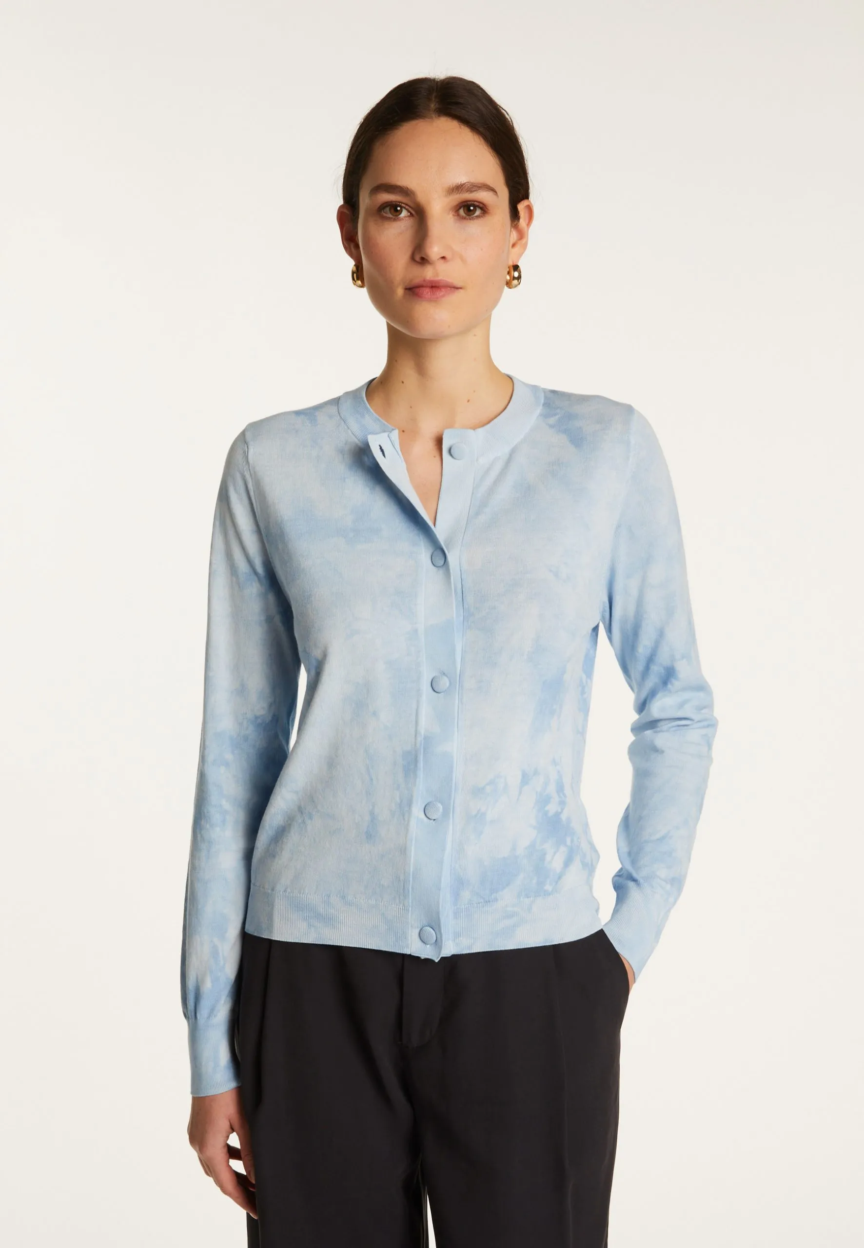 Cardigan en coton Bleu DANA