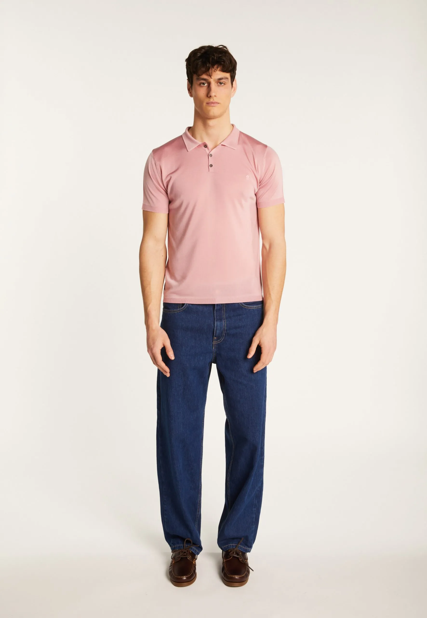 Polo en fil lumière Rose BABAR