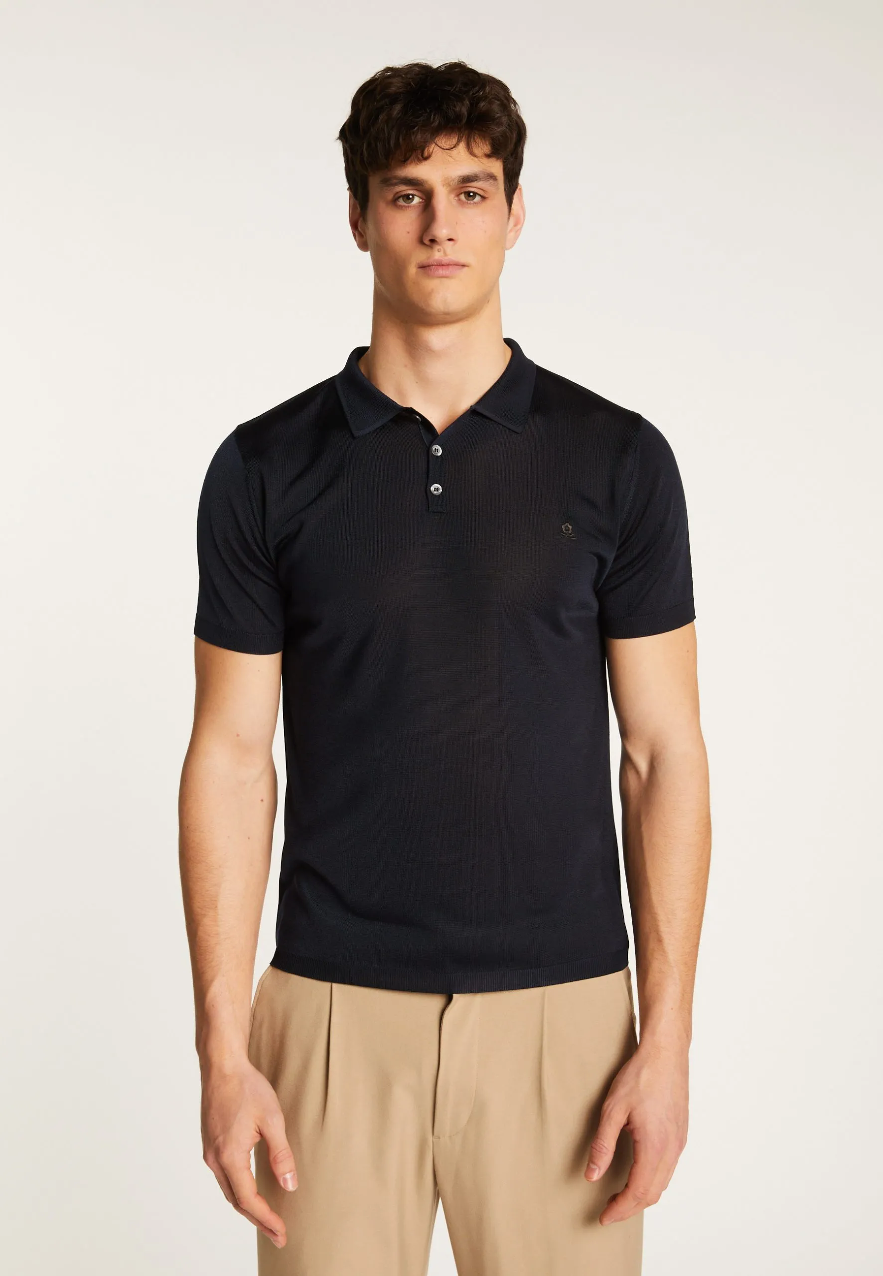 Polo en fil lumière Bleu BABAR