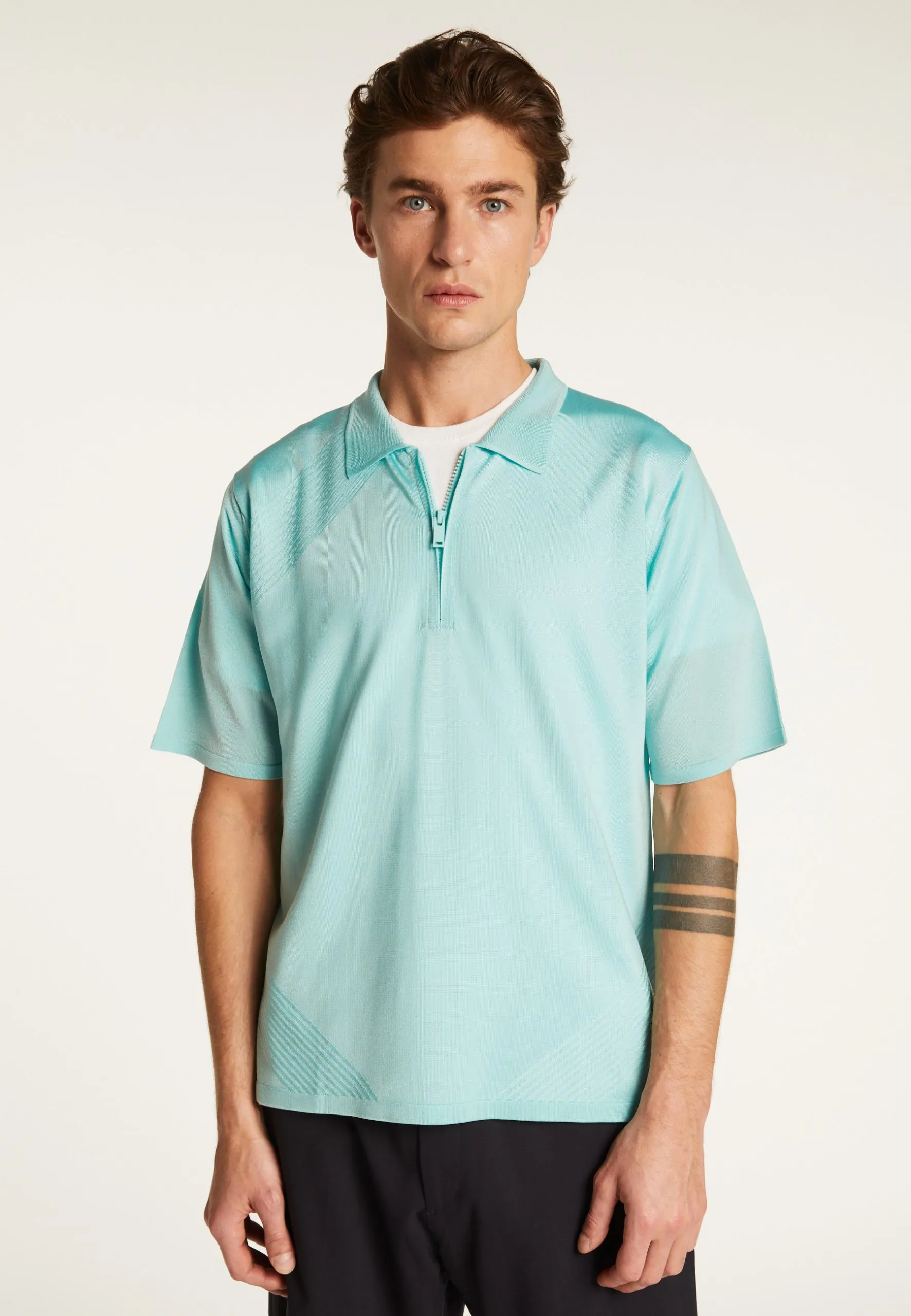 Polo en fil lumière Vert MANOLO