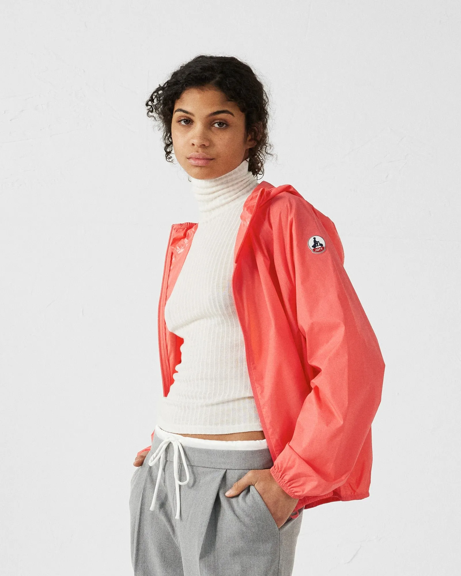 Imperméable paquetable feroe Rose