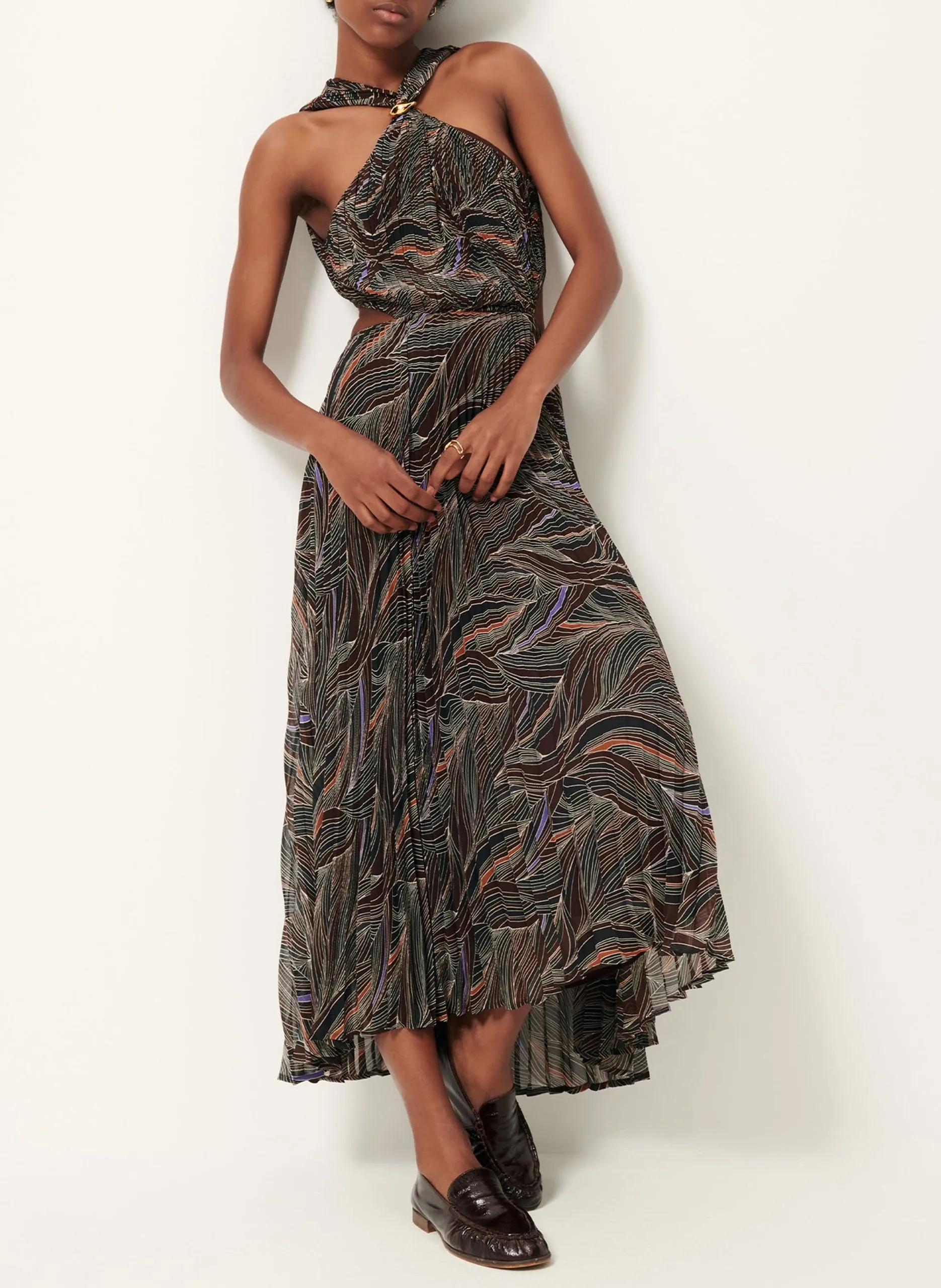 Robe longue imprimé Multicolore GIGI