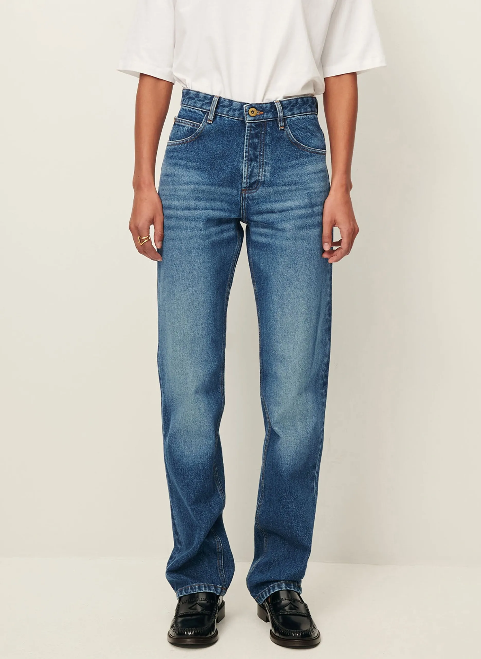 Jean droit Bleu GARETT