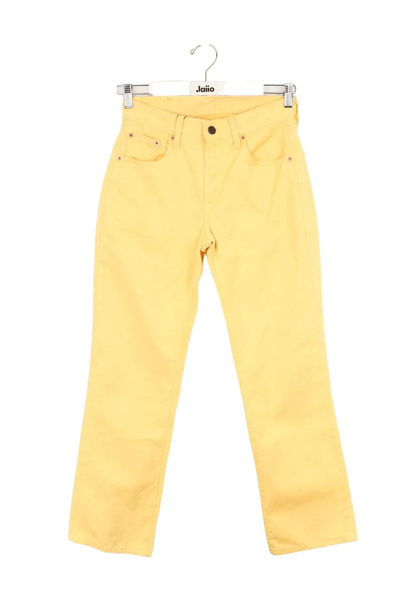 Jean slim en coton Jaune