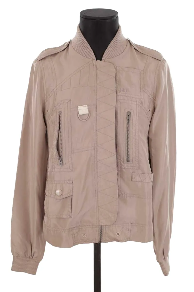 Blouson en soie Gris
