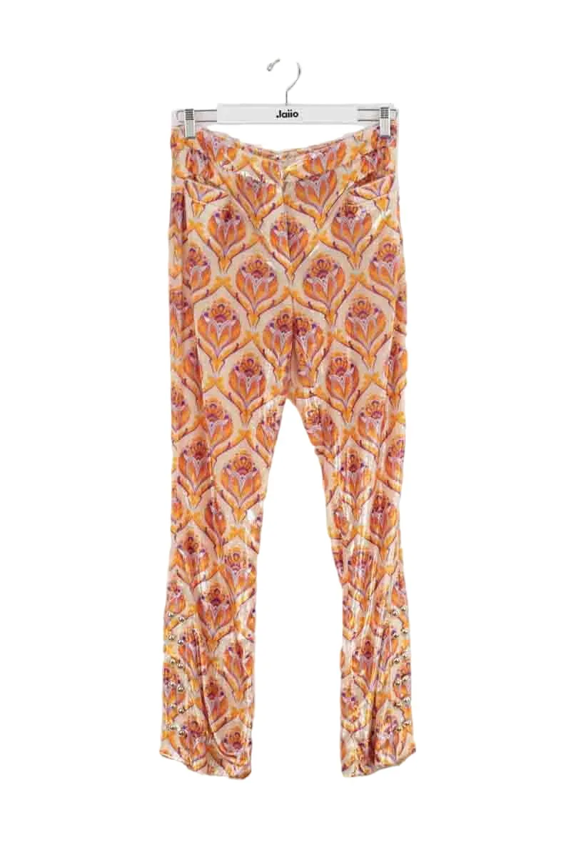 Pantalon droit orange Orange