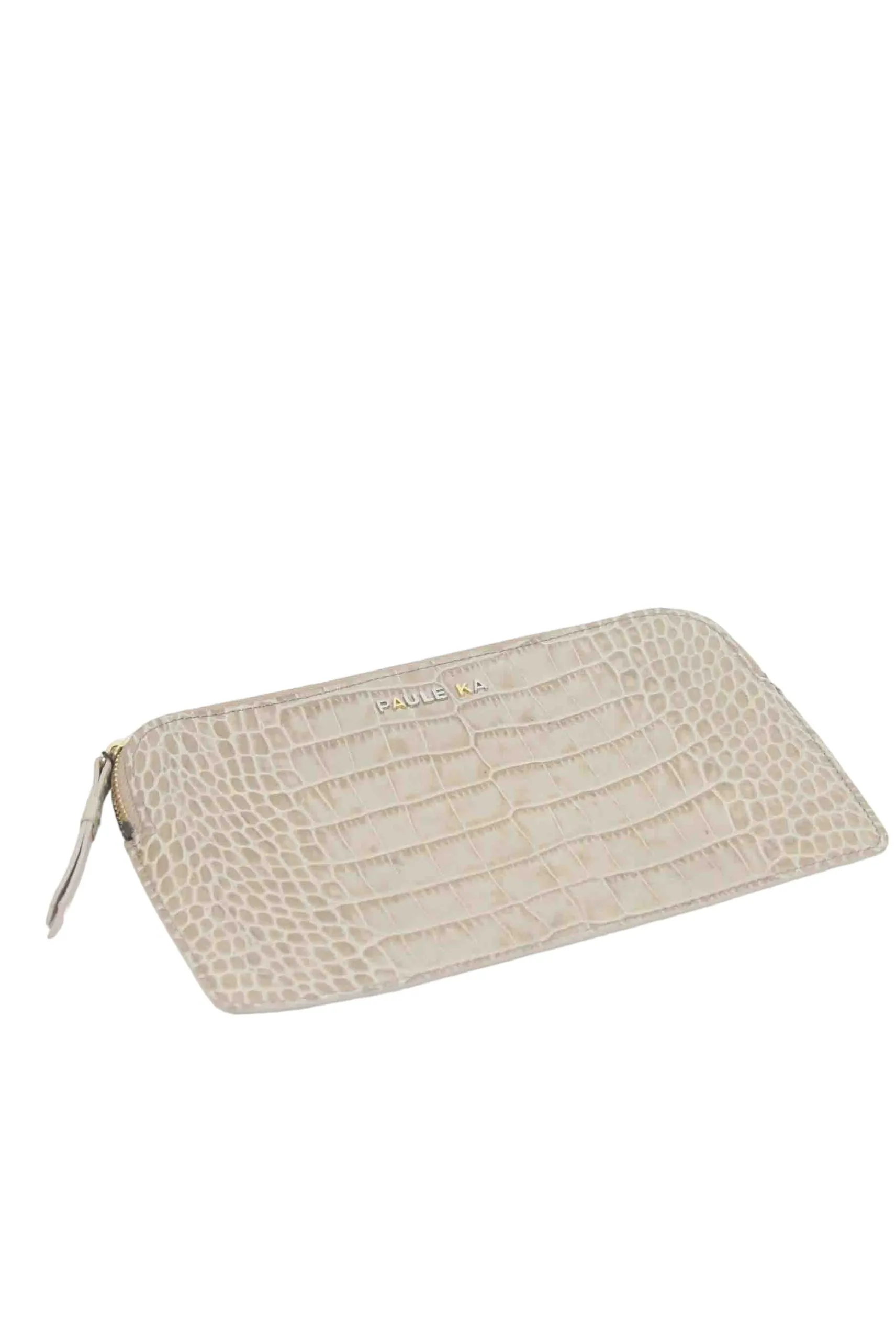 Pochette en cuir Beige