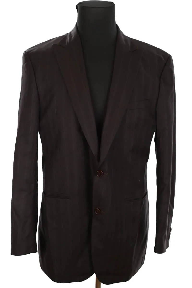 Veste de costume en laine Marron