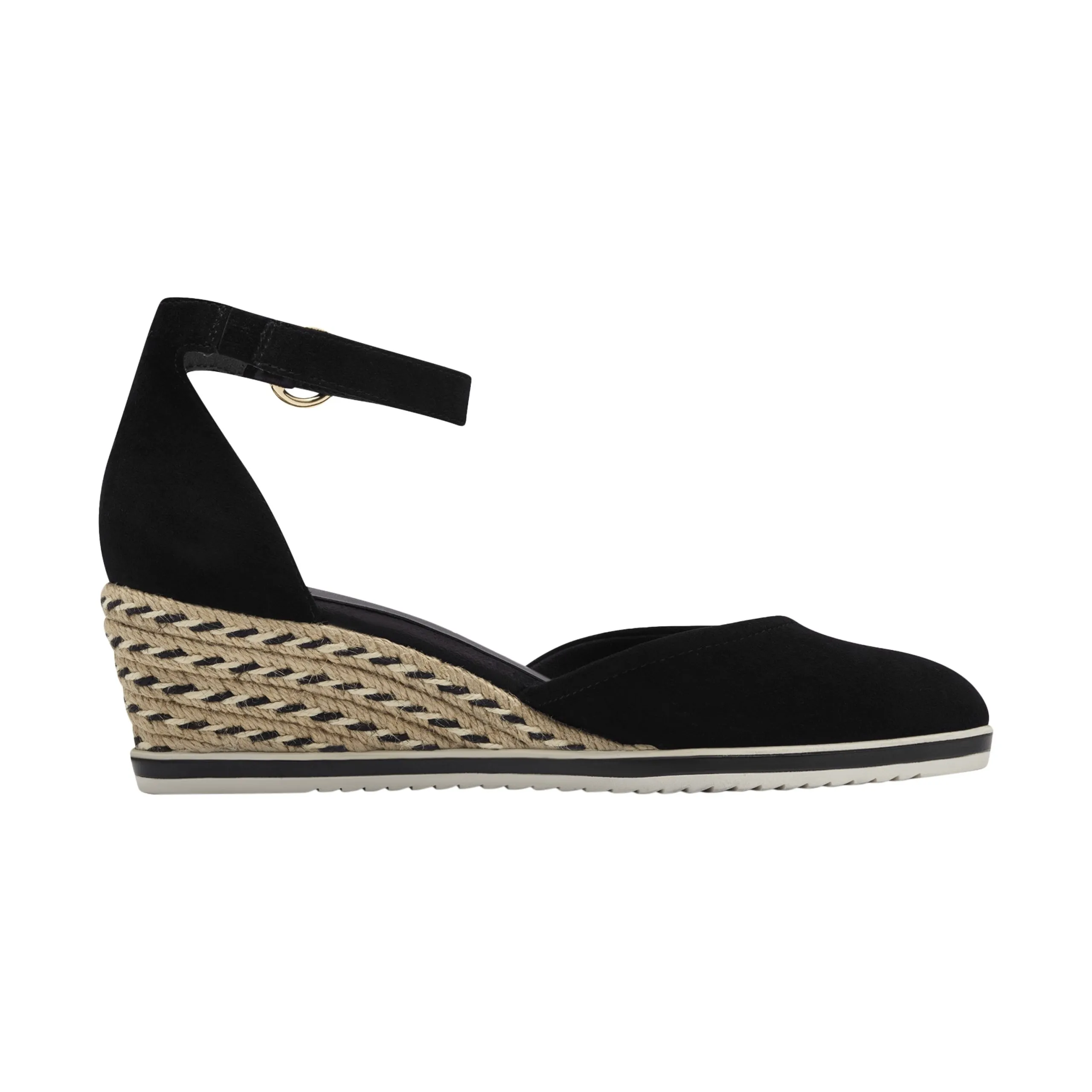 Ballerine compensé cuir Noir