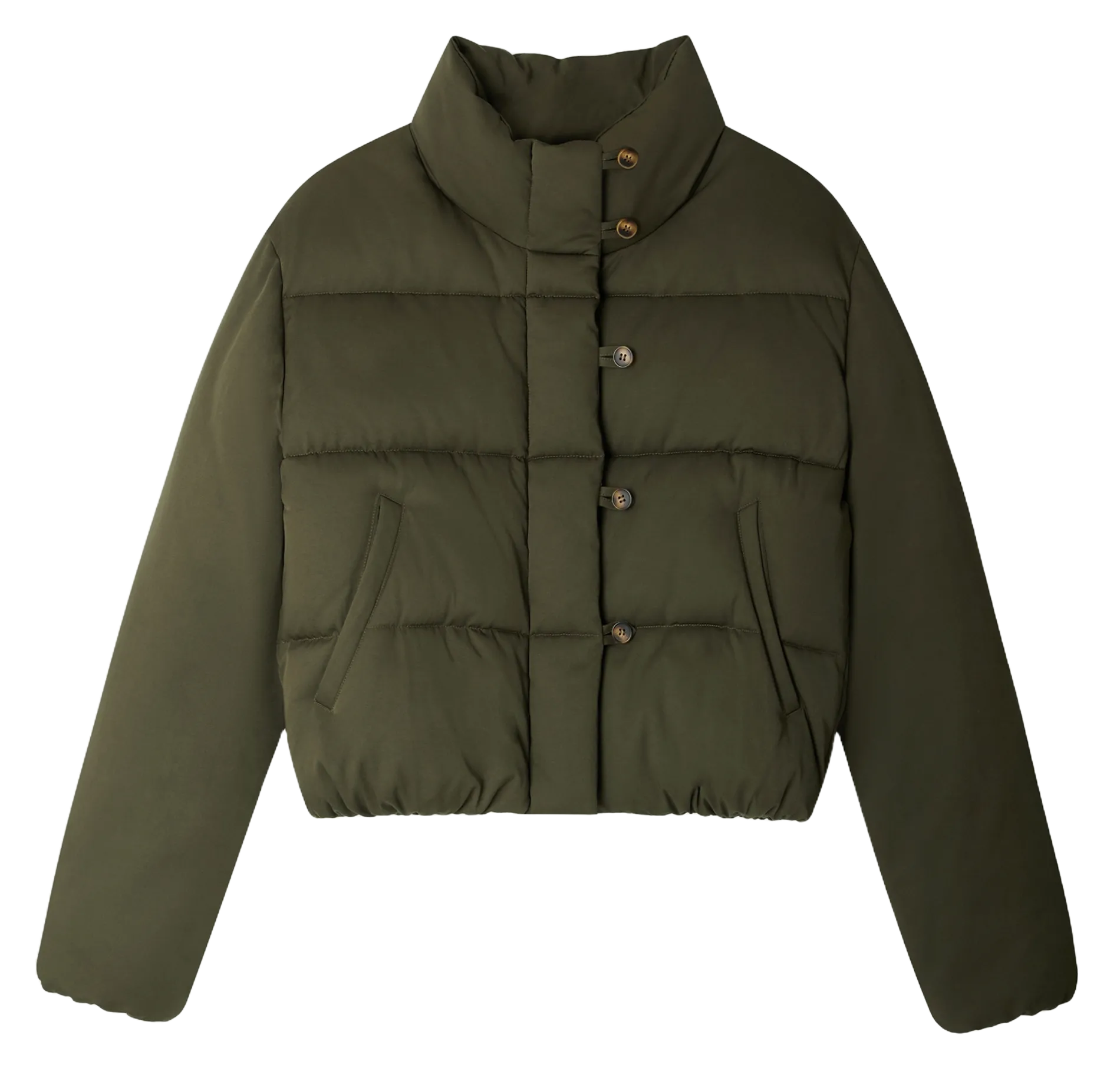 Doudoune col montant Kaki FLORE