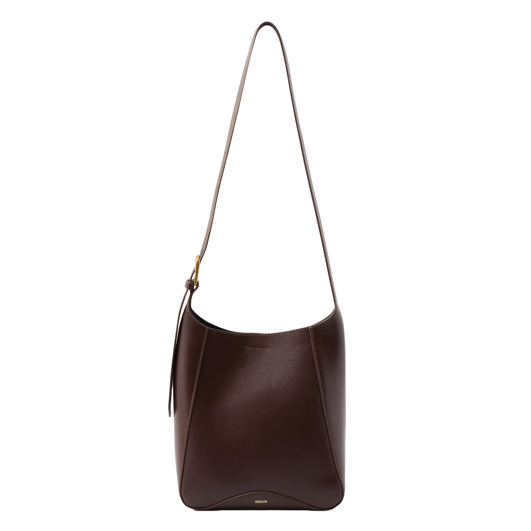 Sac bandoulière en cuir Marron UMA MINI