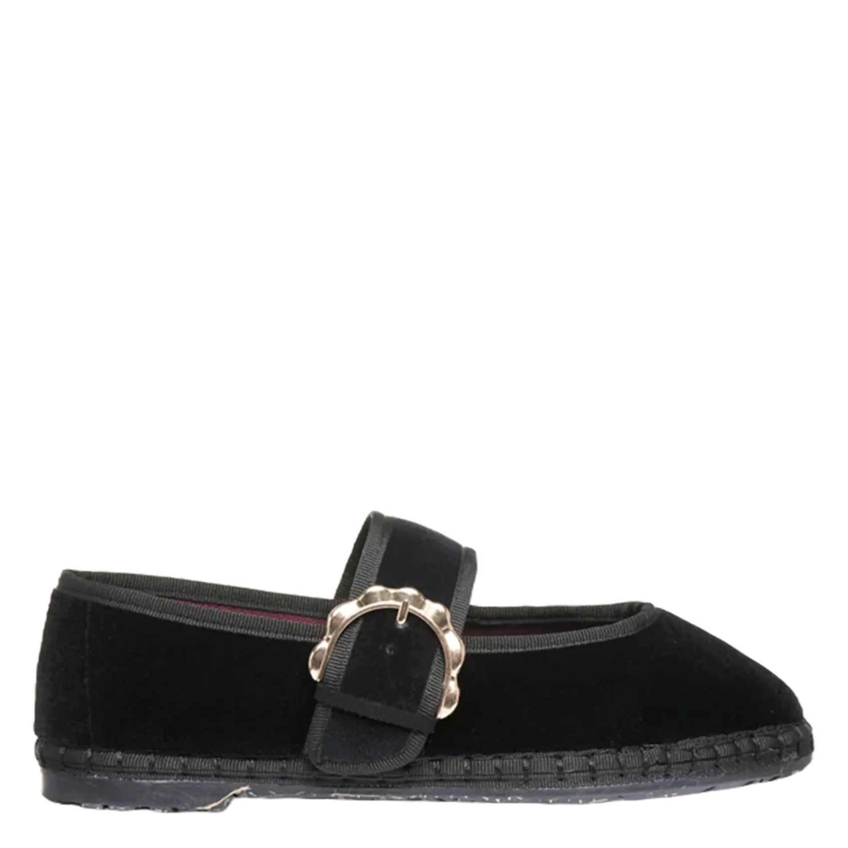 Ballerines en velours Noir SOPHIE