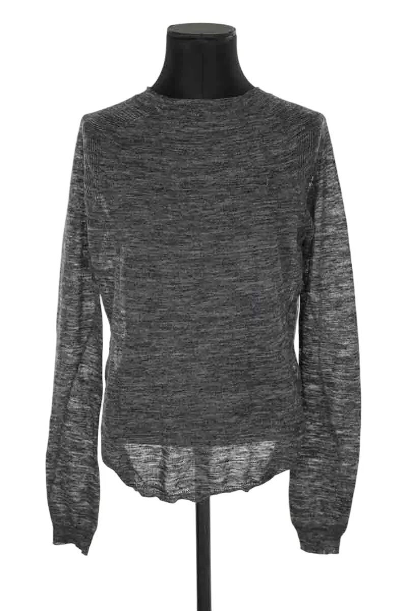 Tricot en lin Gris