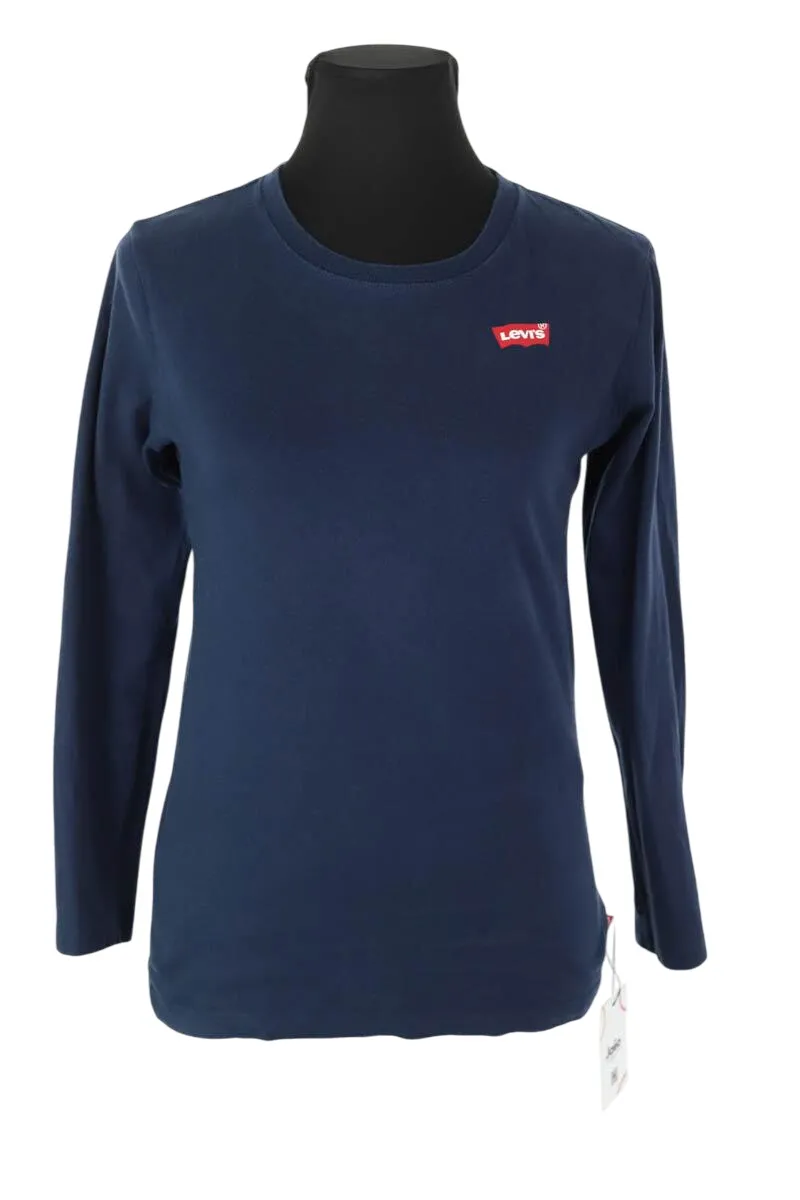 Tricot en coton Bleu