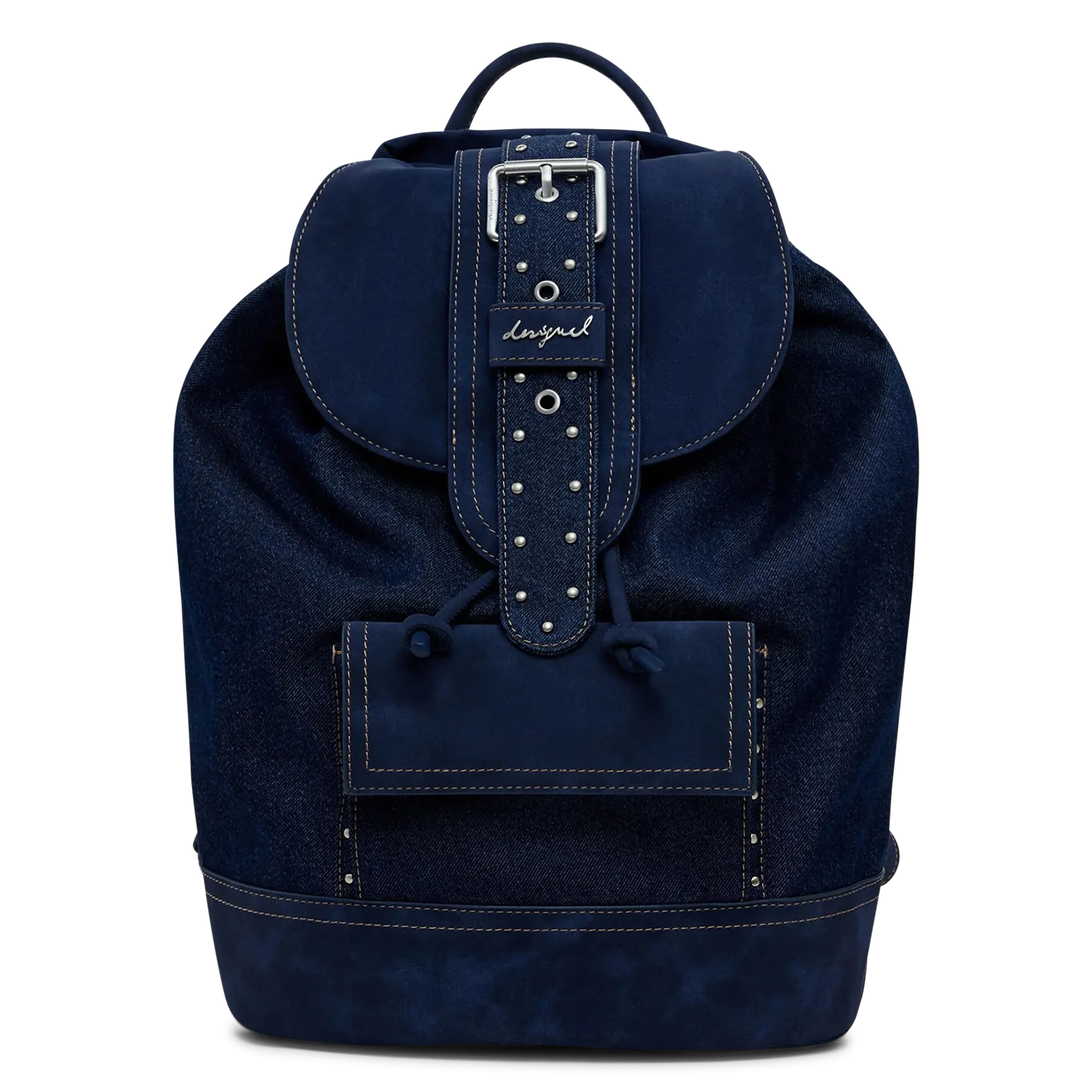 Sac à dos en denim Bleu