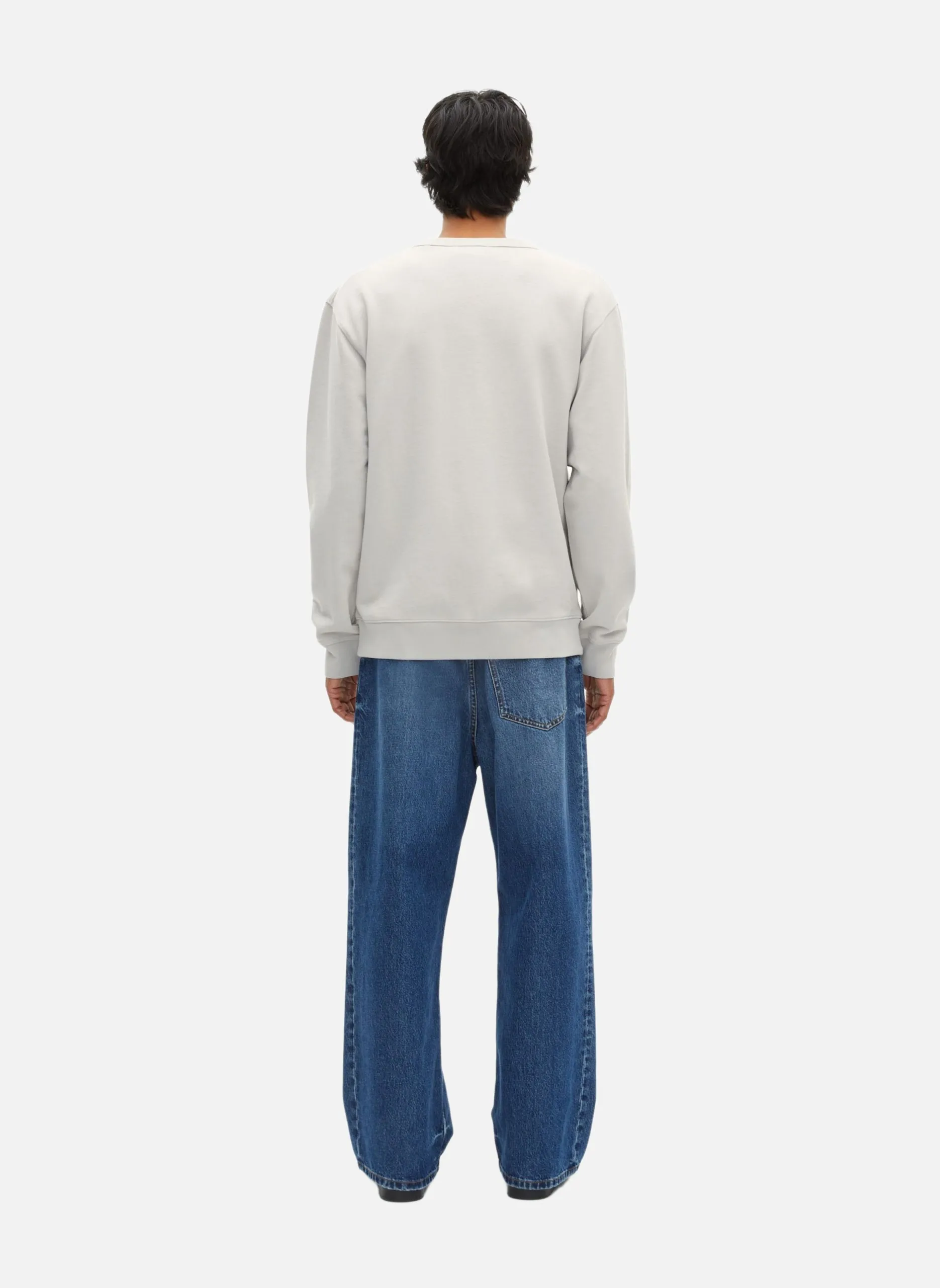 Cardigan boutonné en jersey Gris