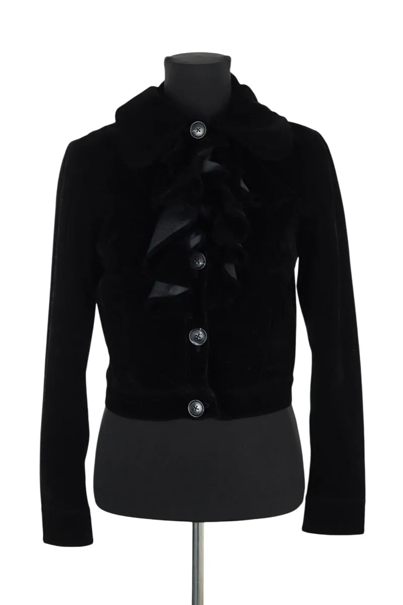 Veste en velours Bleu