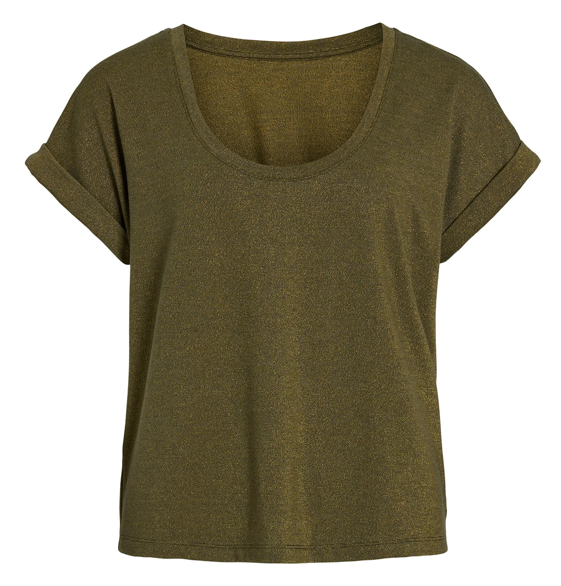 Tee-shirt col rond Vert LUXI