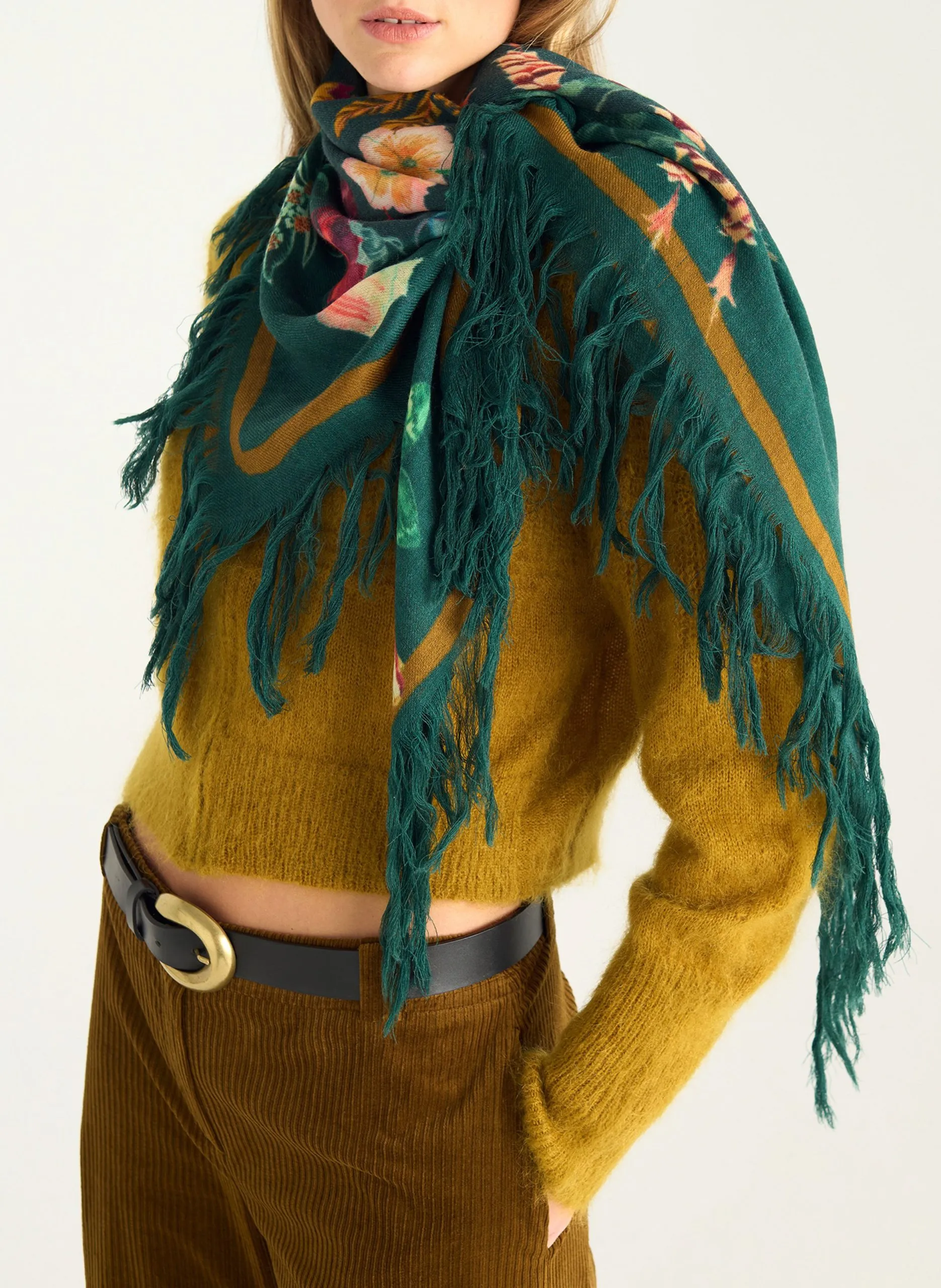 Foulard en laine Vert