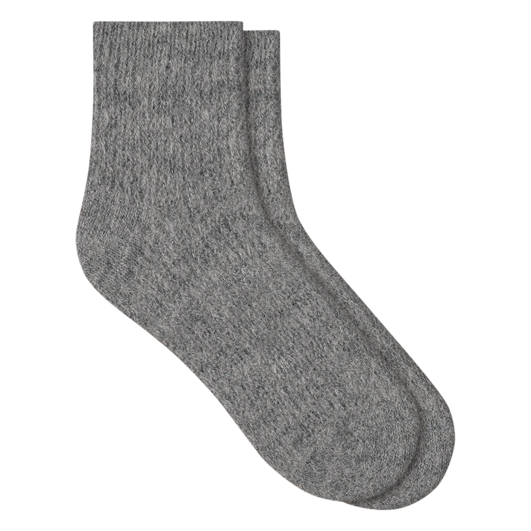 Chaussettes basses côtelées Gris