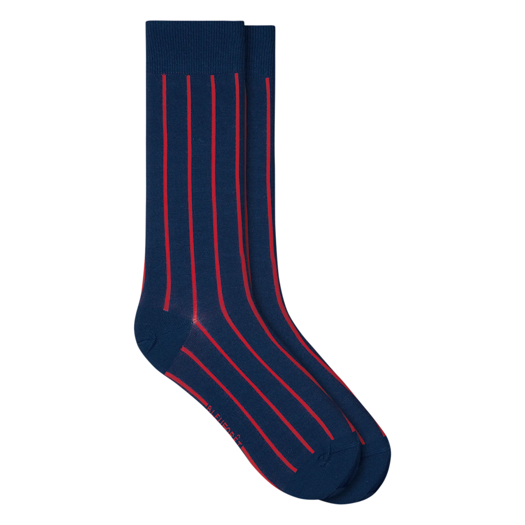 Chaussettes mi-hautes à rayures Bleu