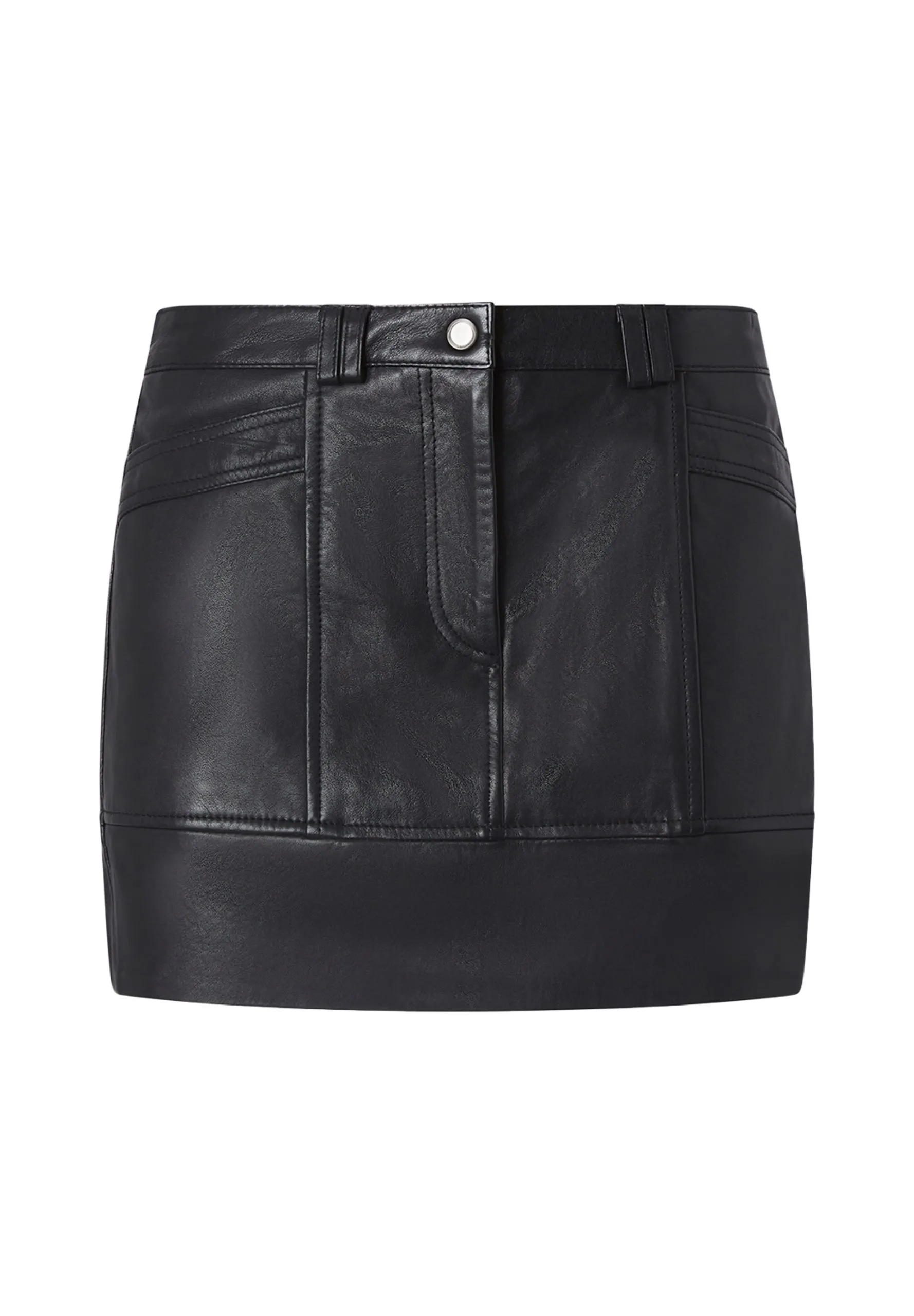 Mini-jupe droite Noir