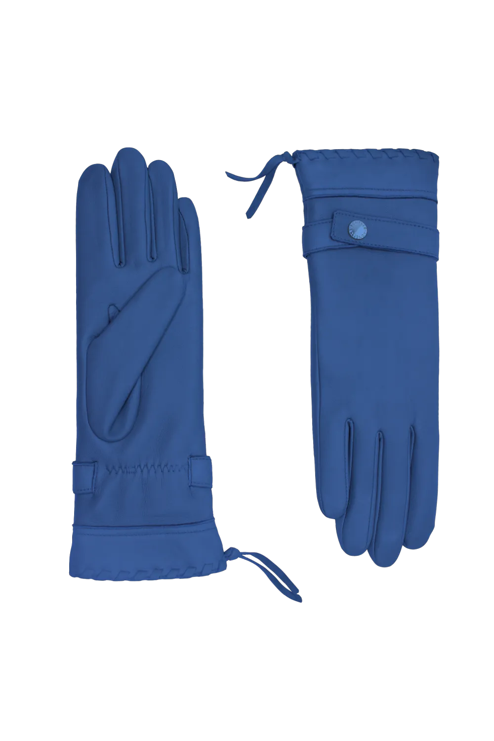 Dallas gants en cuir doublés alpaga Bleu DALLAS/A