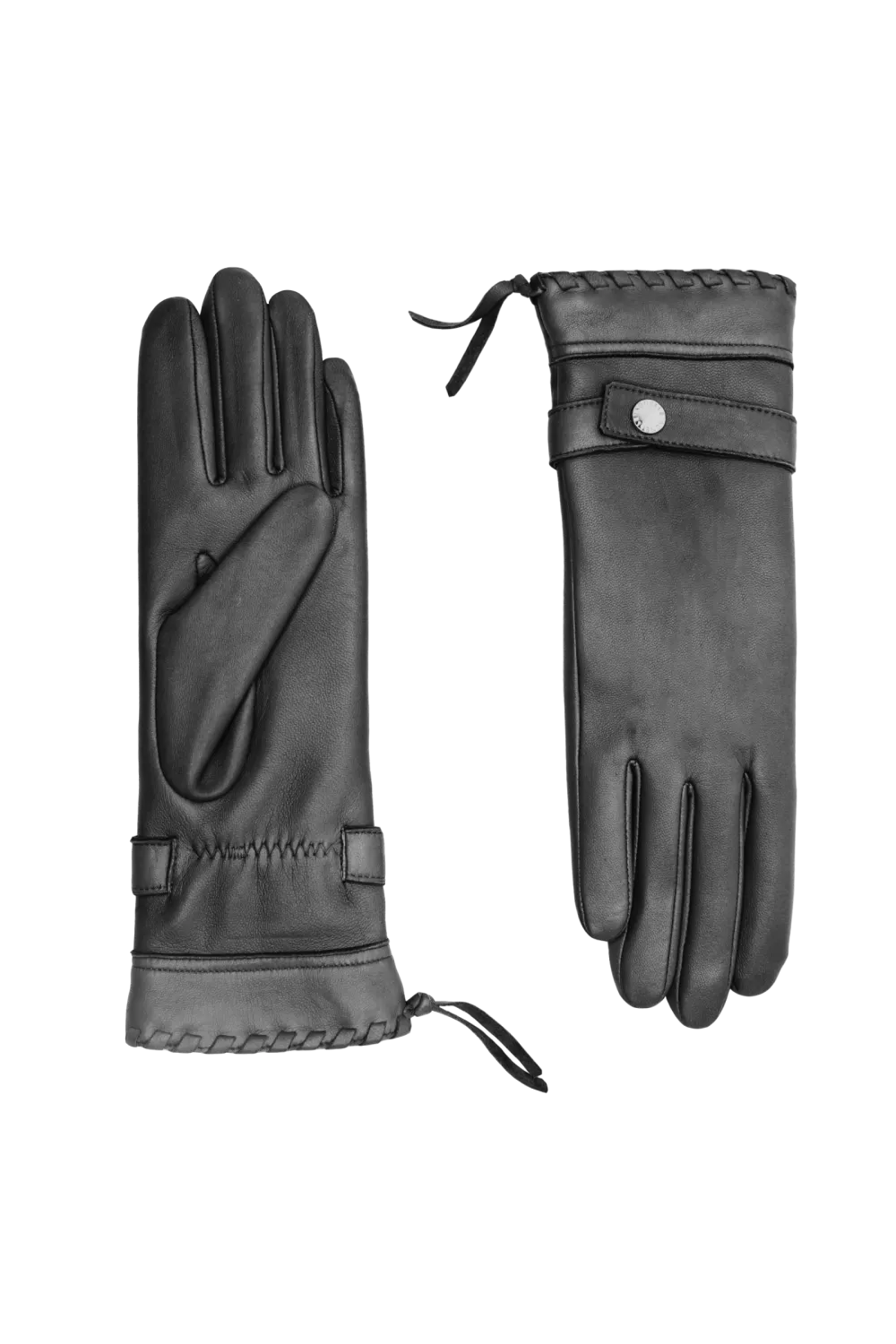 Dallas gants en cuir doublés alpaga Noir DALLAS/A