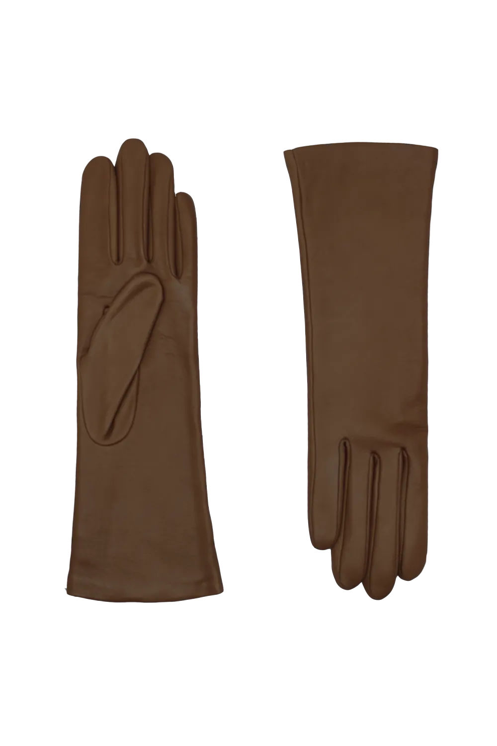 Christina gants en cuir doublés cachemire Marron CHRISTINA/C100