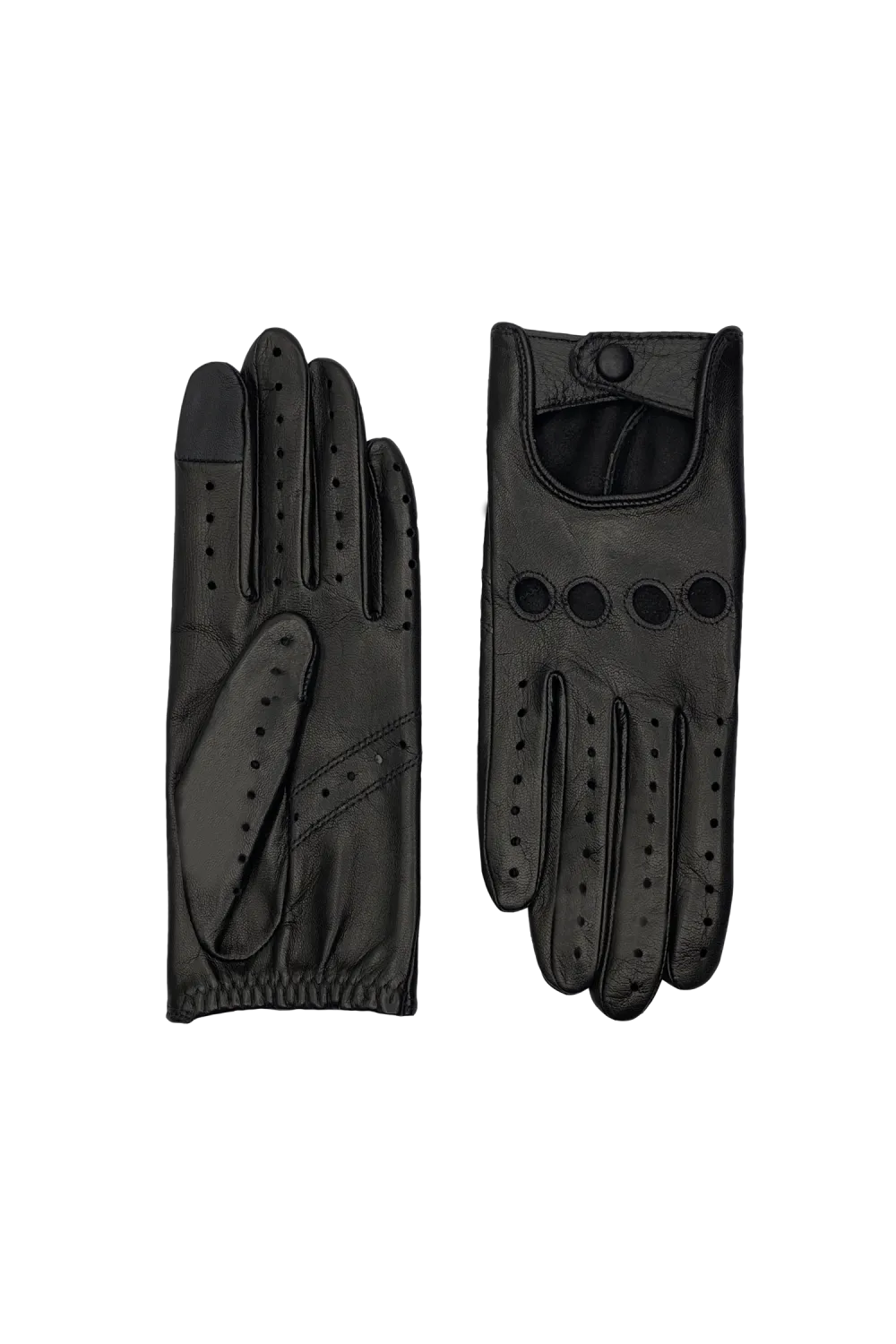 Faye gants en cuir Noir FAYE