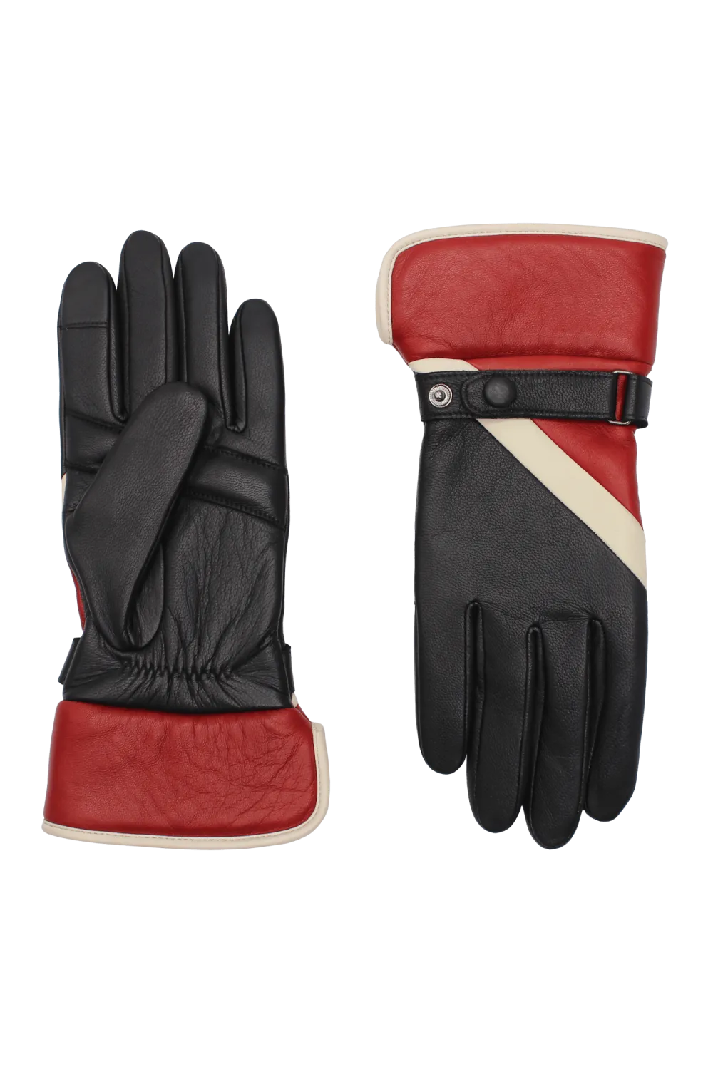 Kenny gants en cuir doublés alpaga Noir KENNY/A