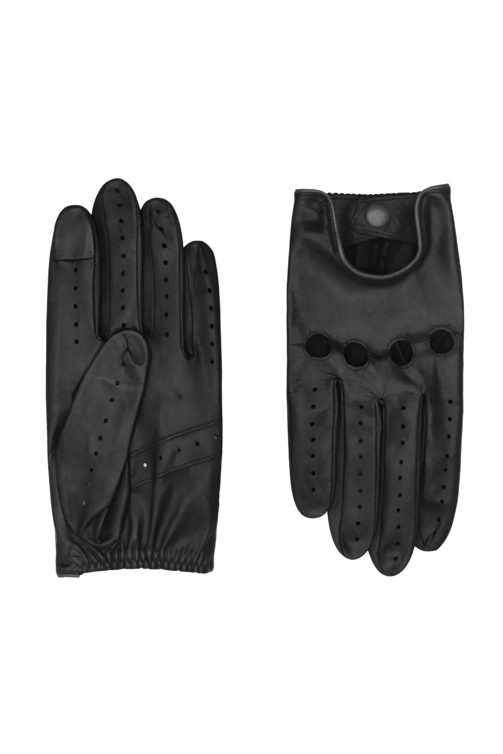 Sam gants en cuir Noir SAM