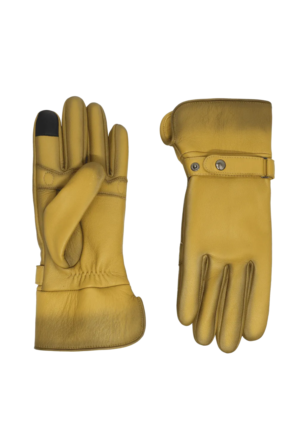 Hooper gants en cuir doublés alpaga Beige HOOPER_H