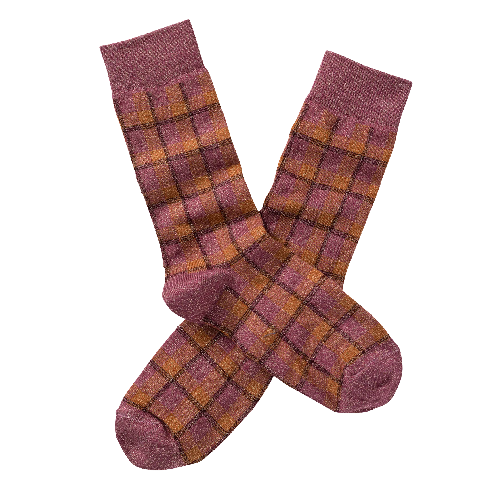 Chaussettes en coton mélangé Rose KIM